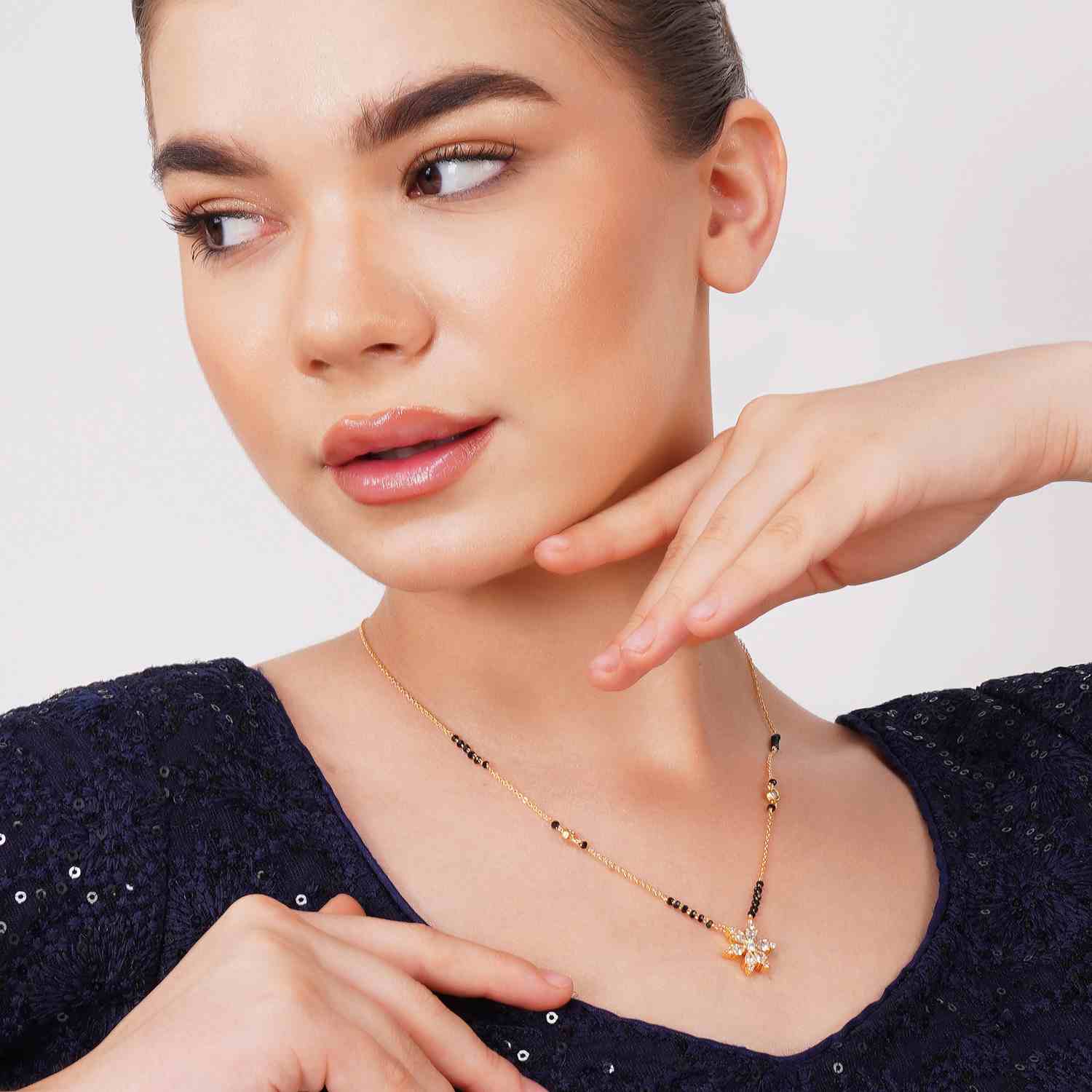 Nida Gold Plated Mangalsutra