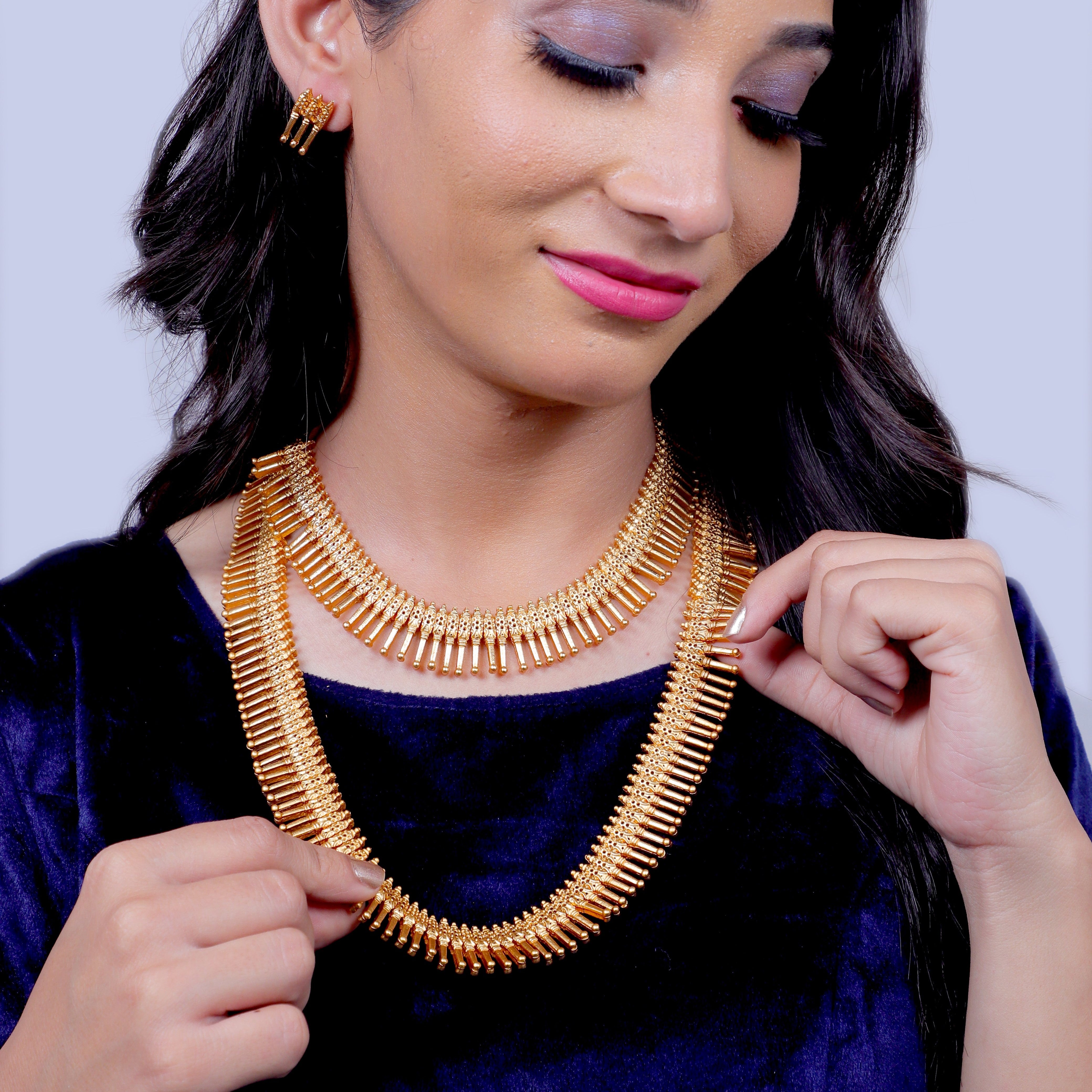 Kavya Copper Necklace Set