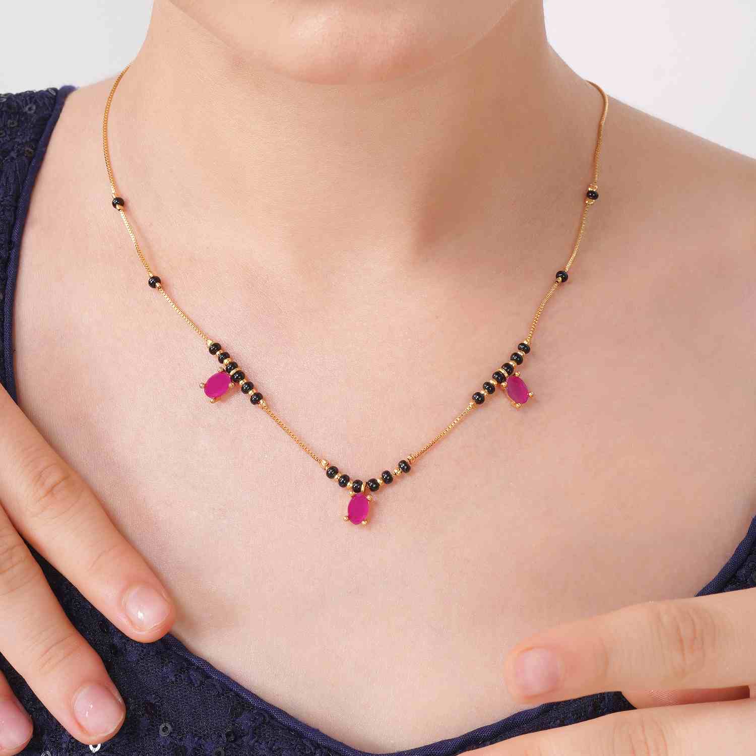 Kiara Gold Plated Mangalsutra