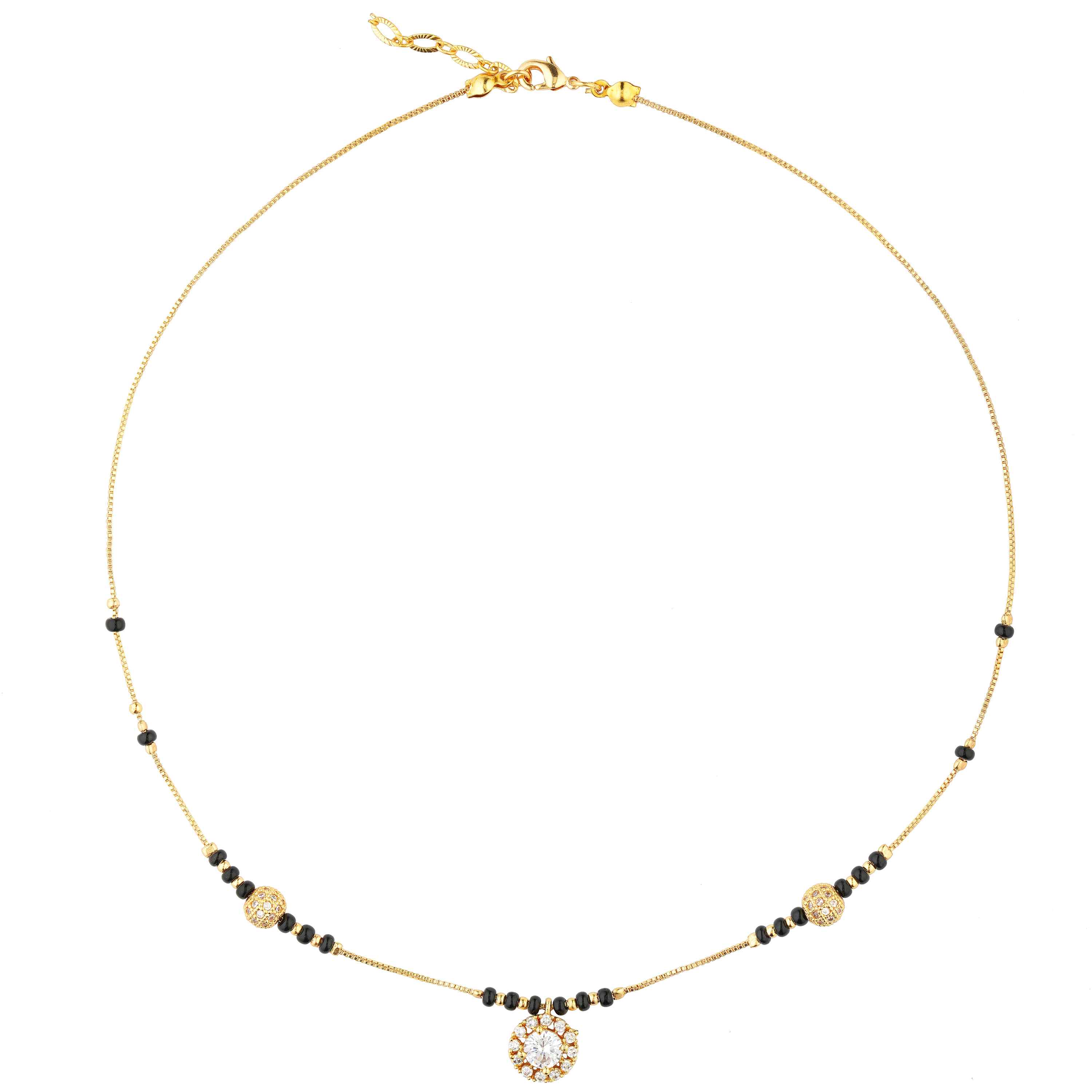 Aanyvi Gold Plated Mangalsutra