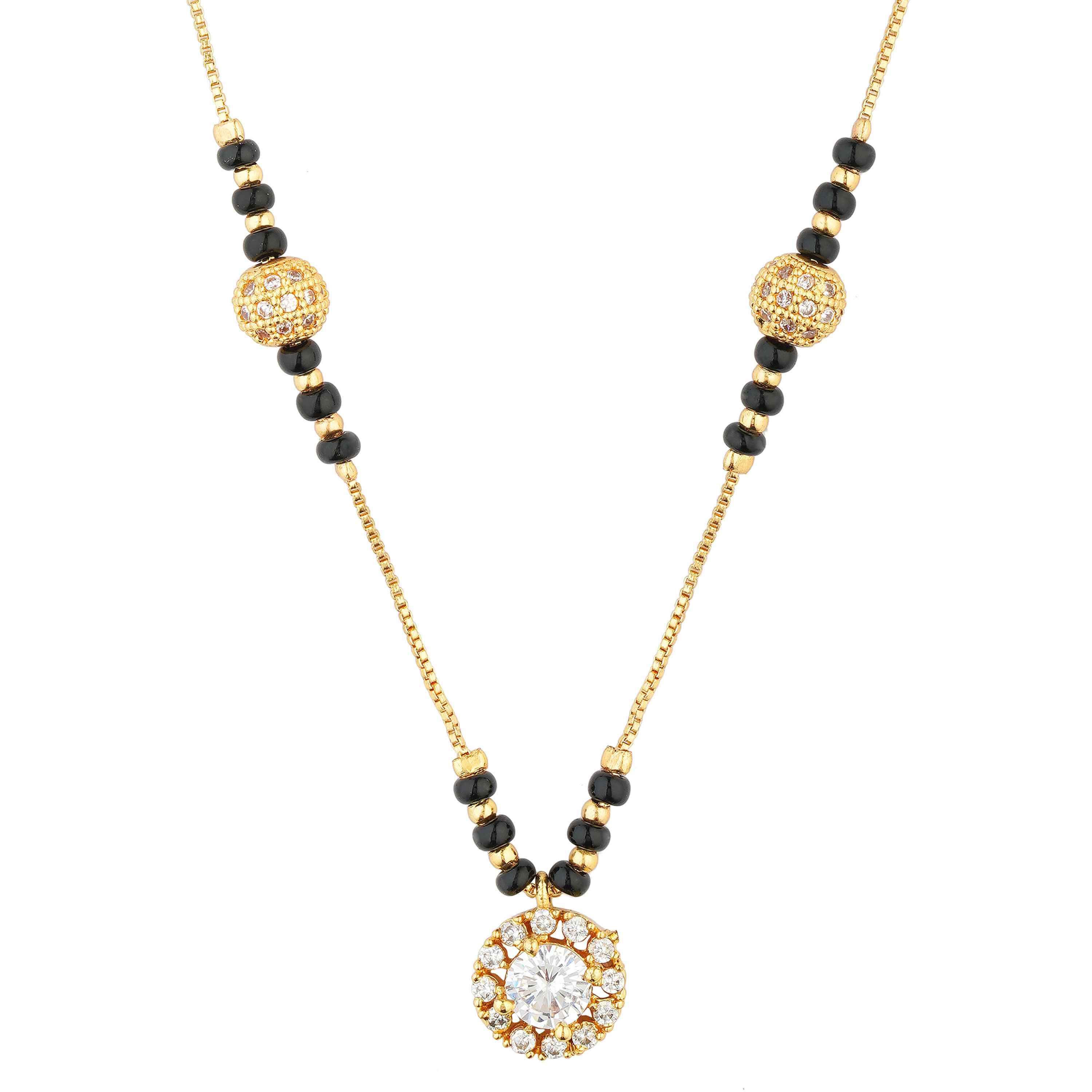 Aanyvi Gold Plated Mangalsutra