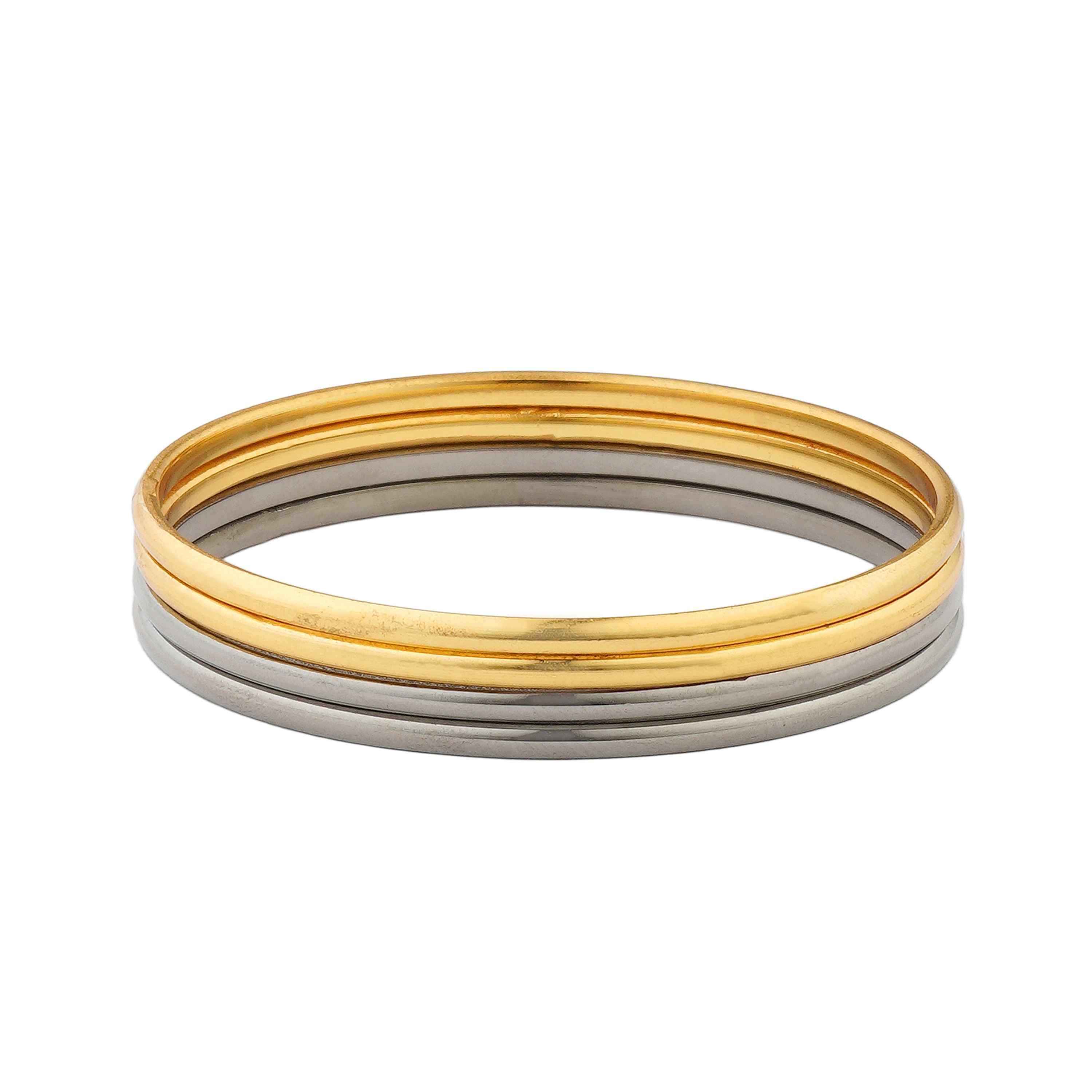 Arohika Gold Plated Bangles ( Set of 8 )