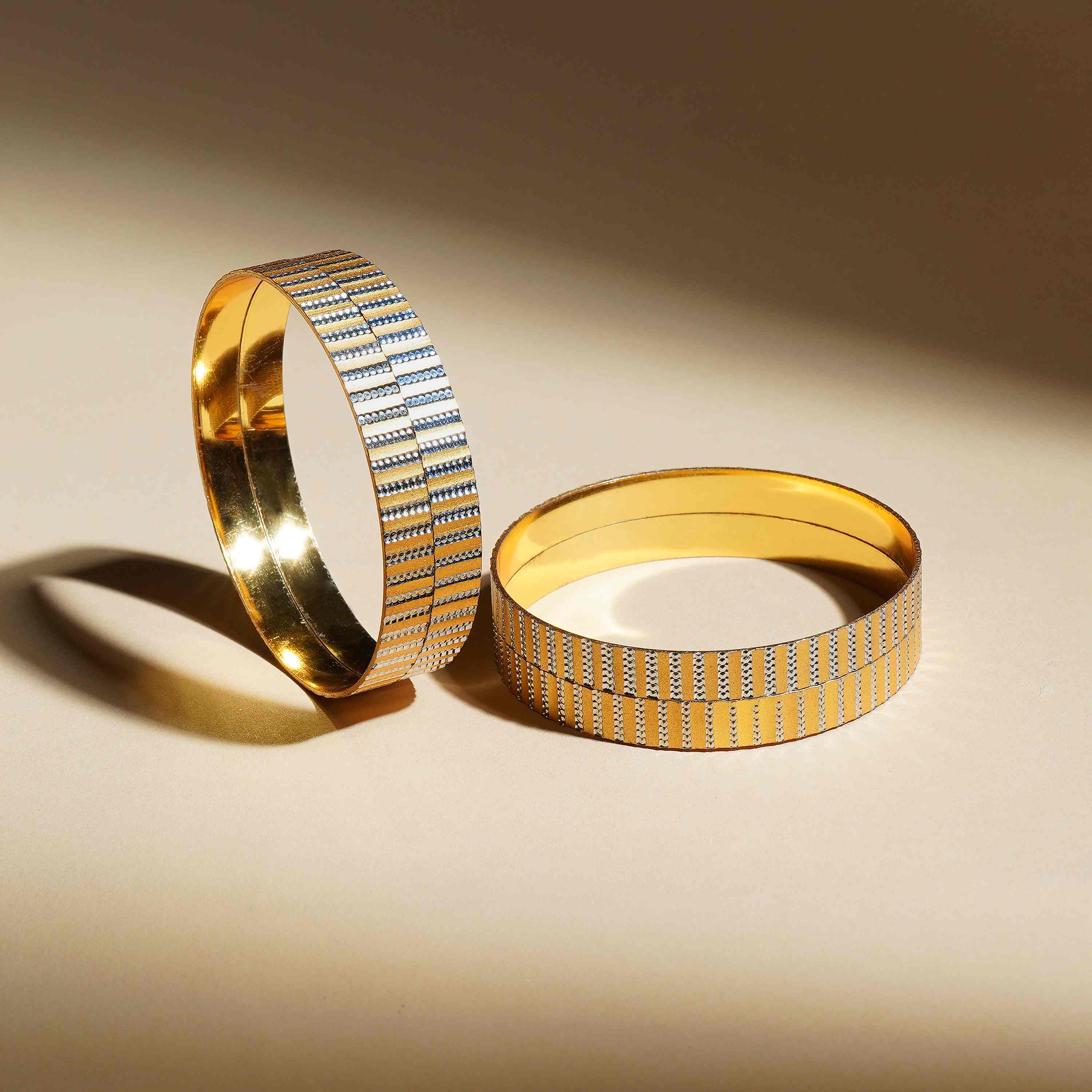 Anusiya Gold Plated Bangles ( Set of 4 )