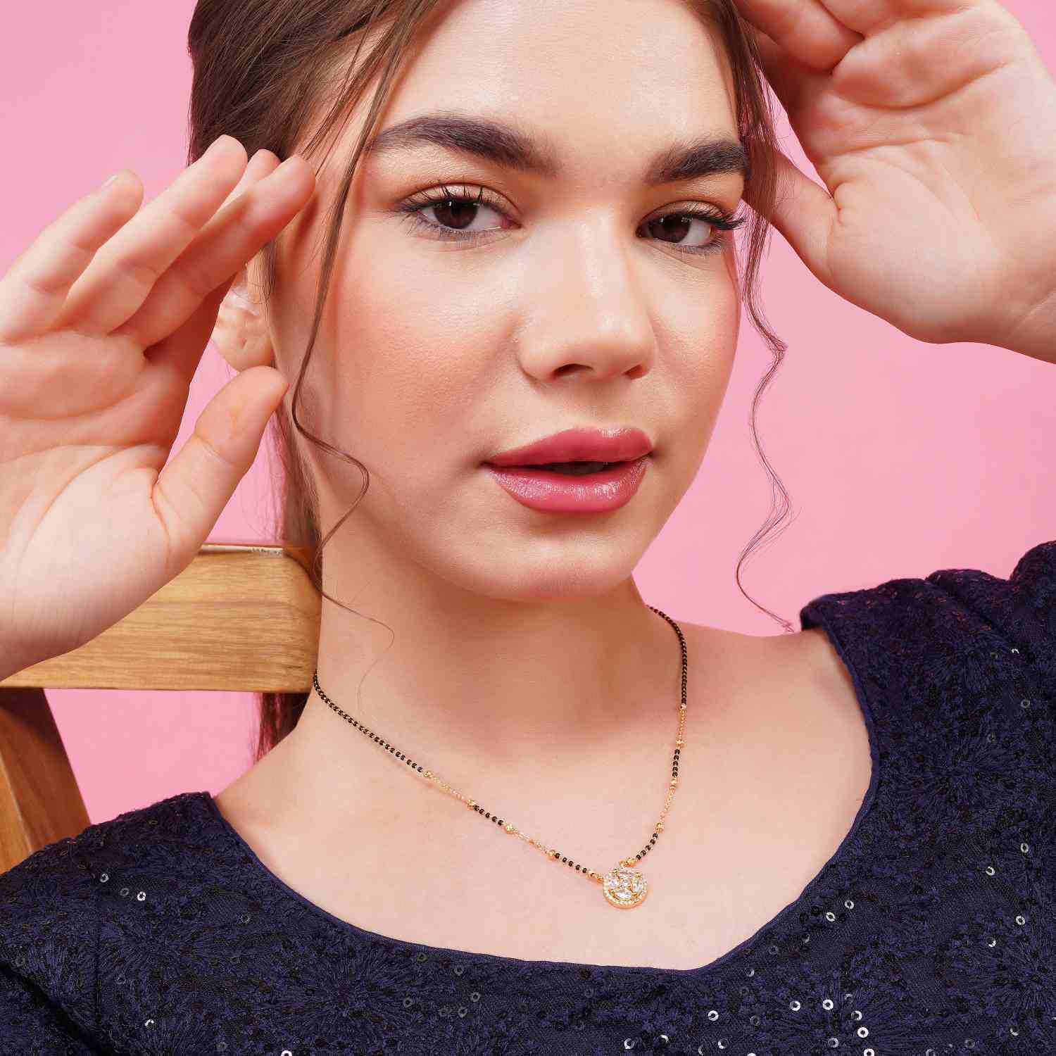 Kavya Five Stone Mangalsutra