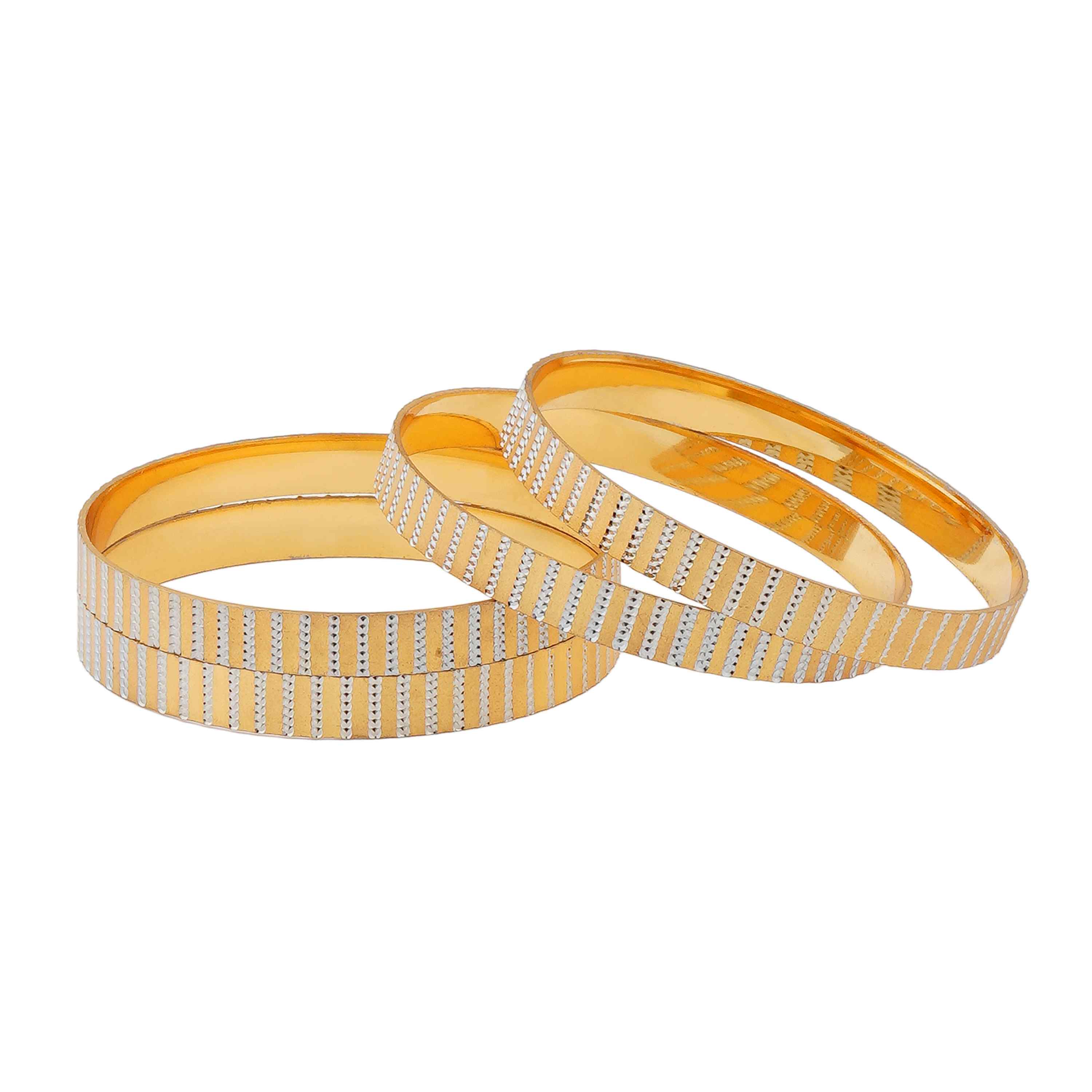 Anusiya Gold Plated Bangles ( Set of 4 )