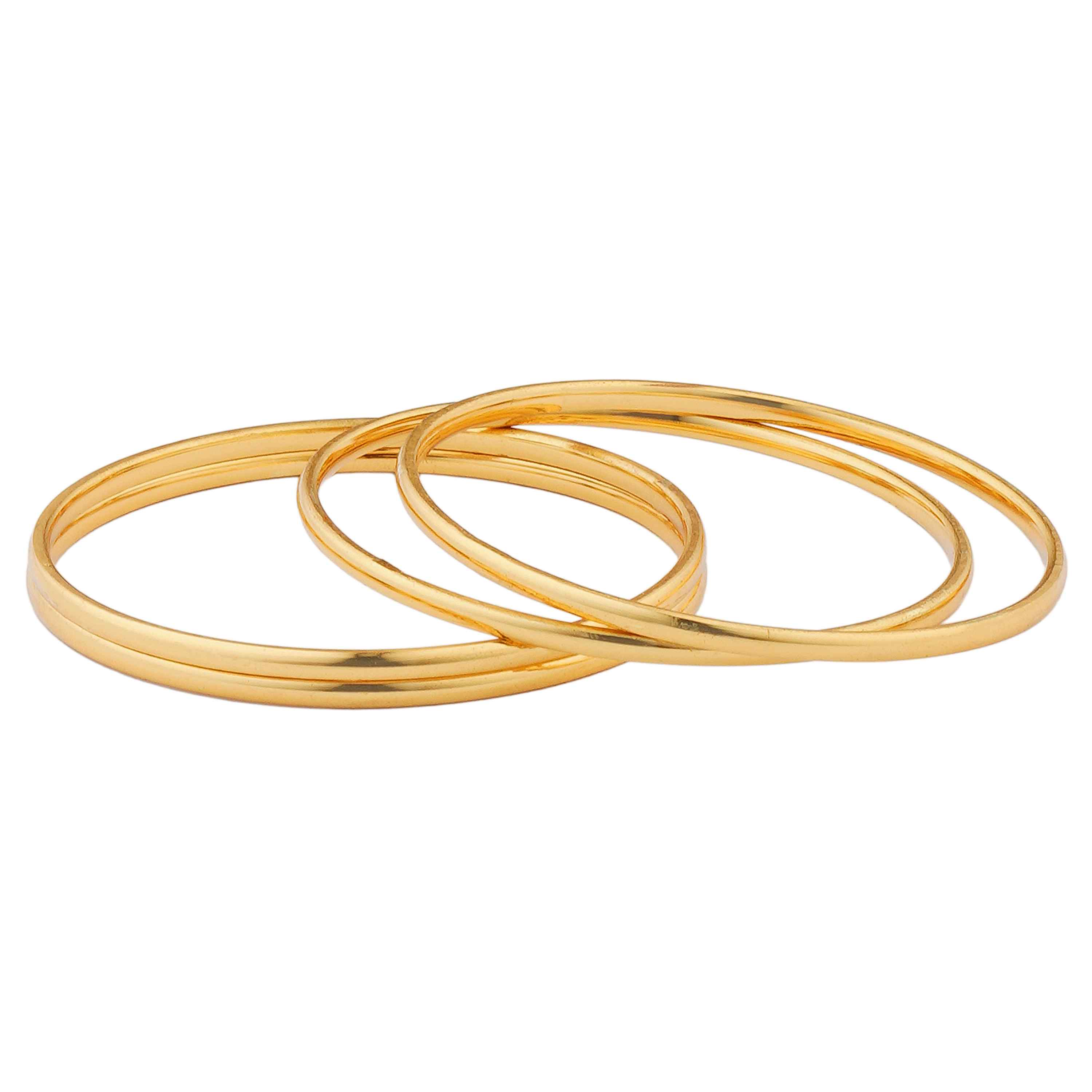 Siyara Gold Plated Bangles ( Set of 4 )