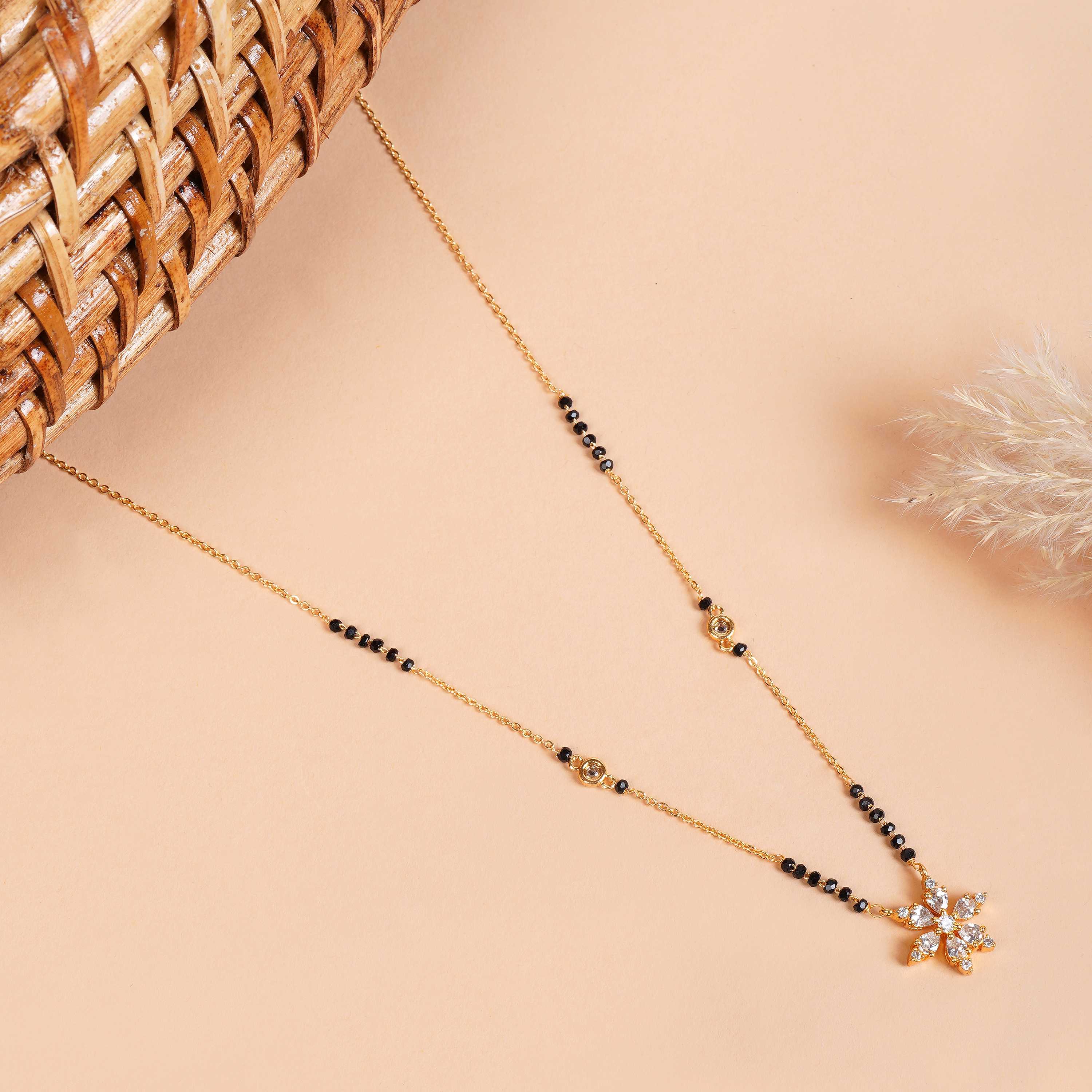 Nida Gold Plated Mangalsutra