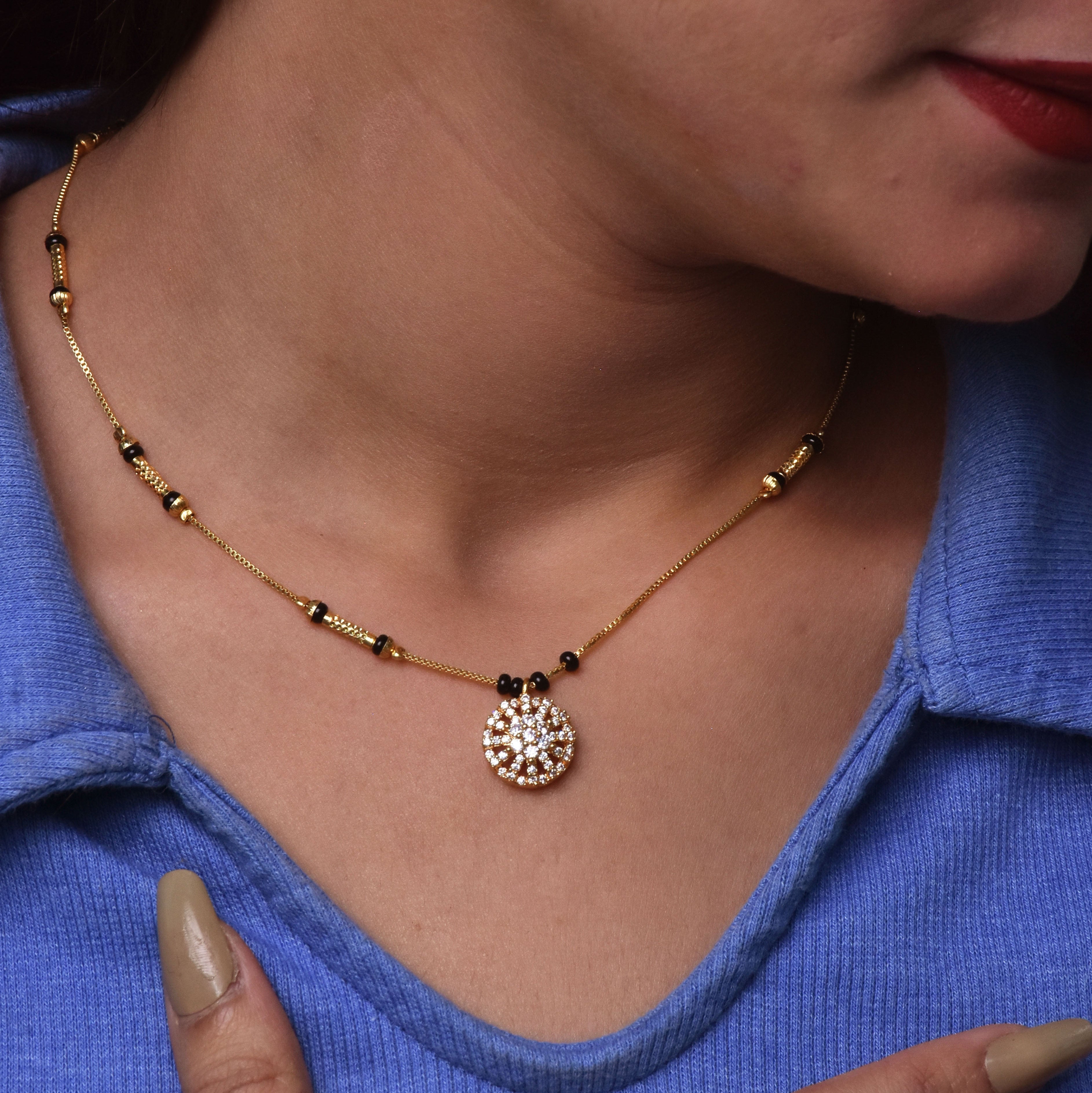 Fatima Gold Plated Mangalsutra