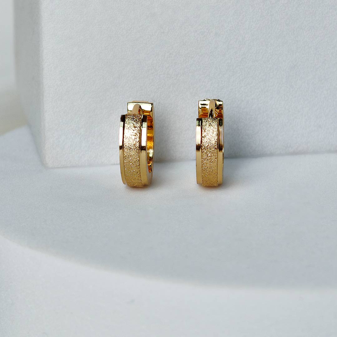 Arthika Gold plated Hoops Earings