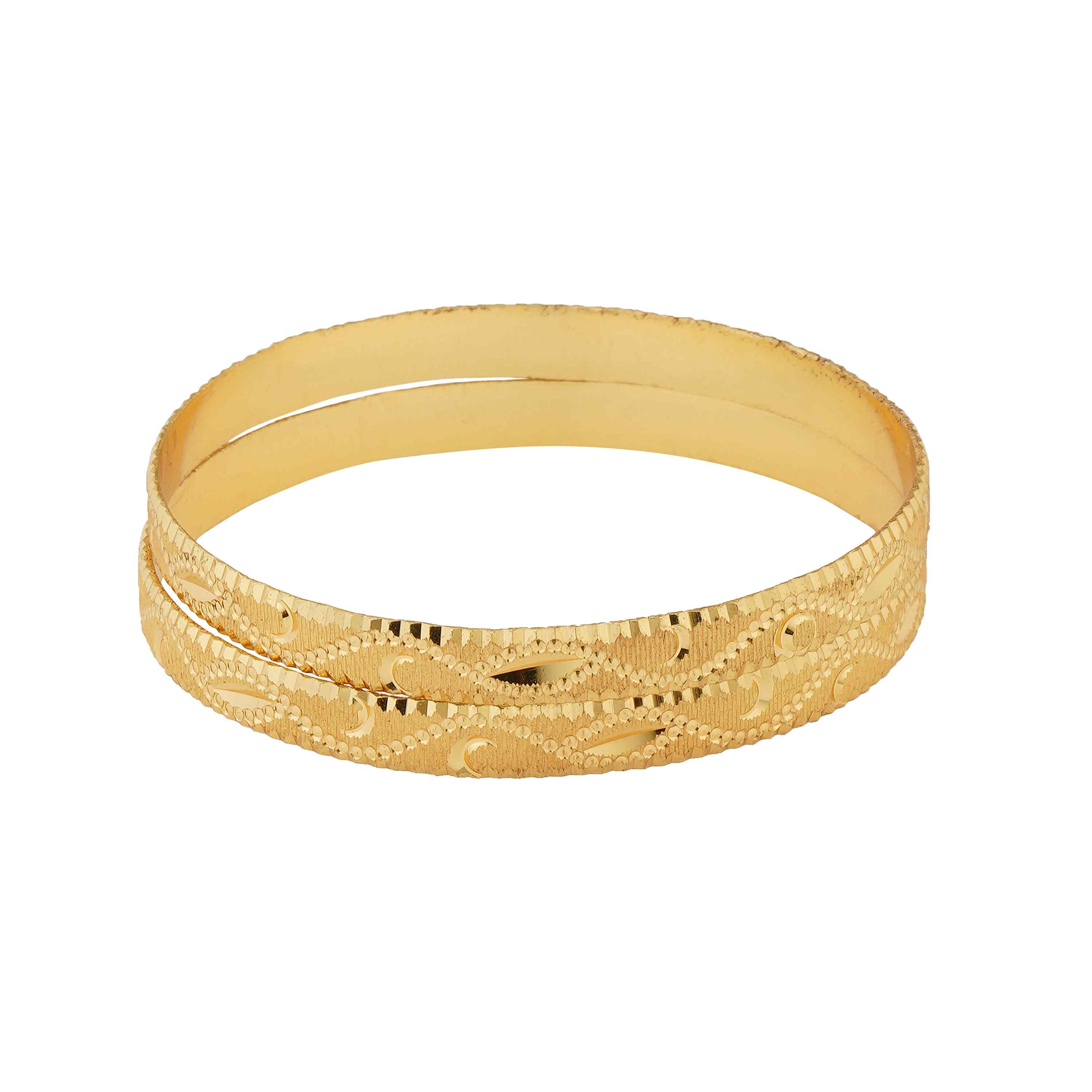Lavya Gold Plated Bangles ( Set of 4 )