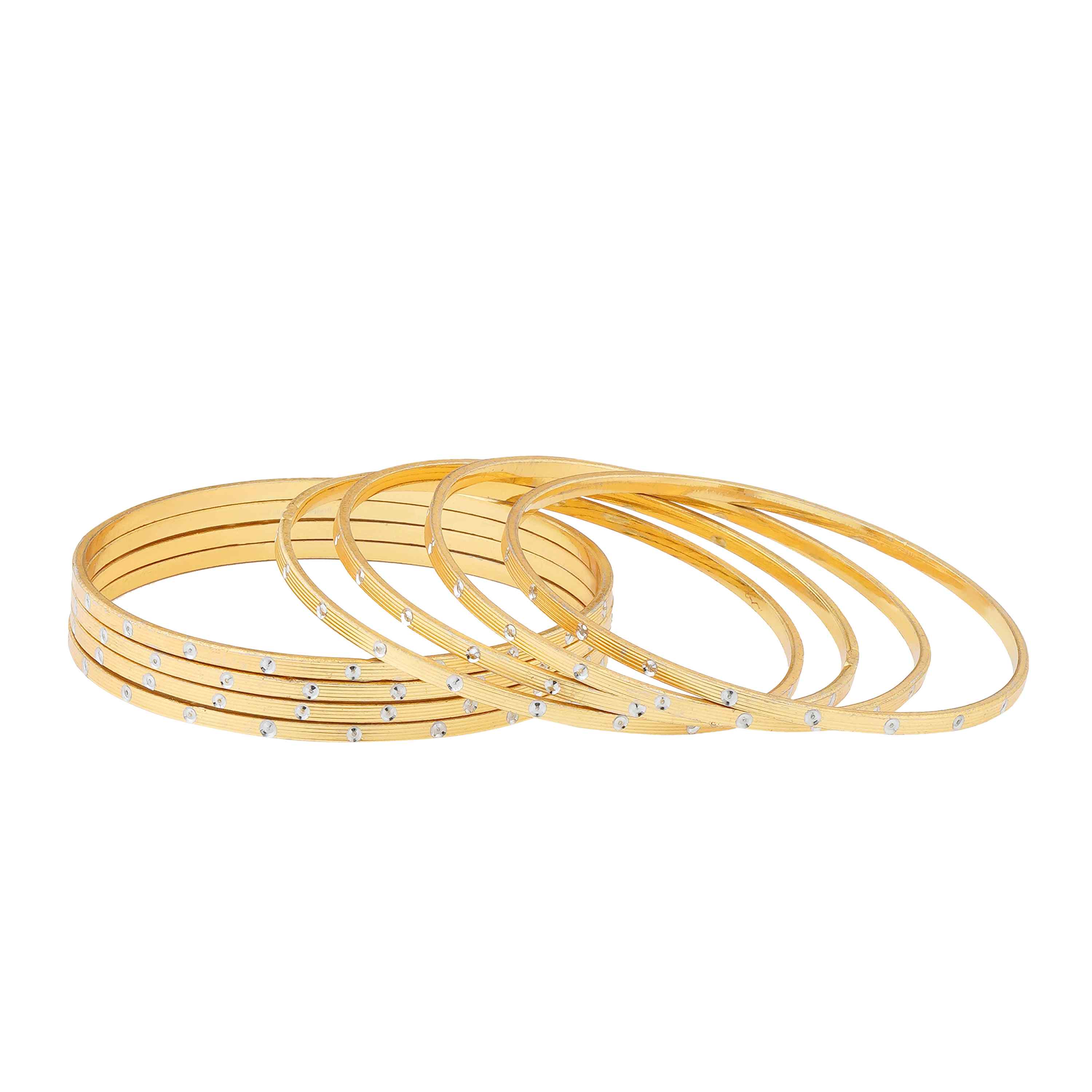 Ismita Gold Plated Bangles ( Set of 8 )