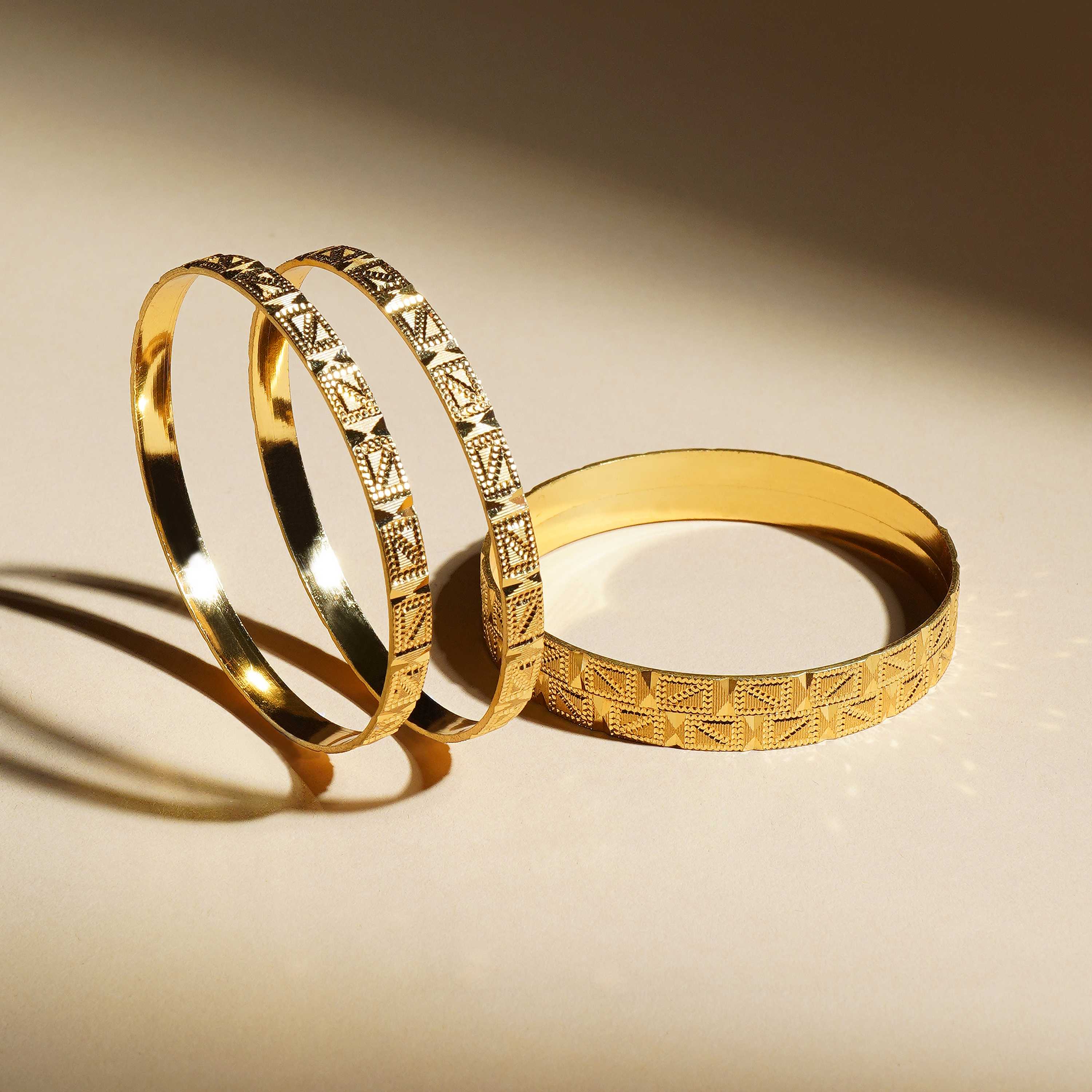 Avanika Gold Plated Bangles ( Set of 4 )