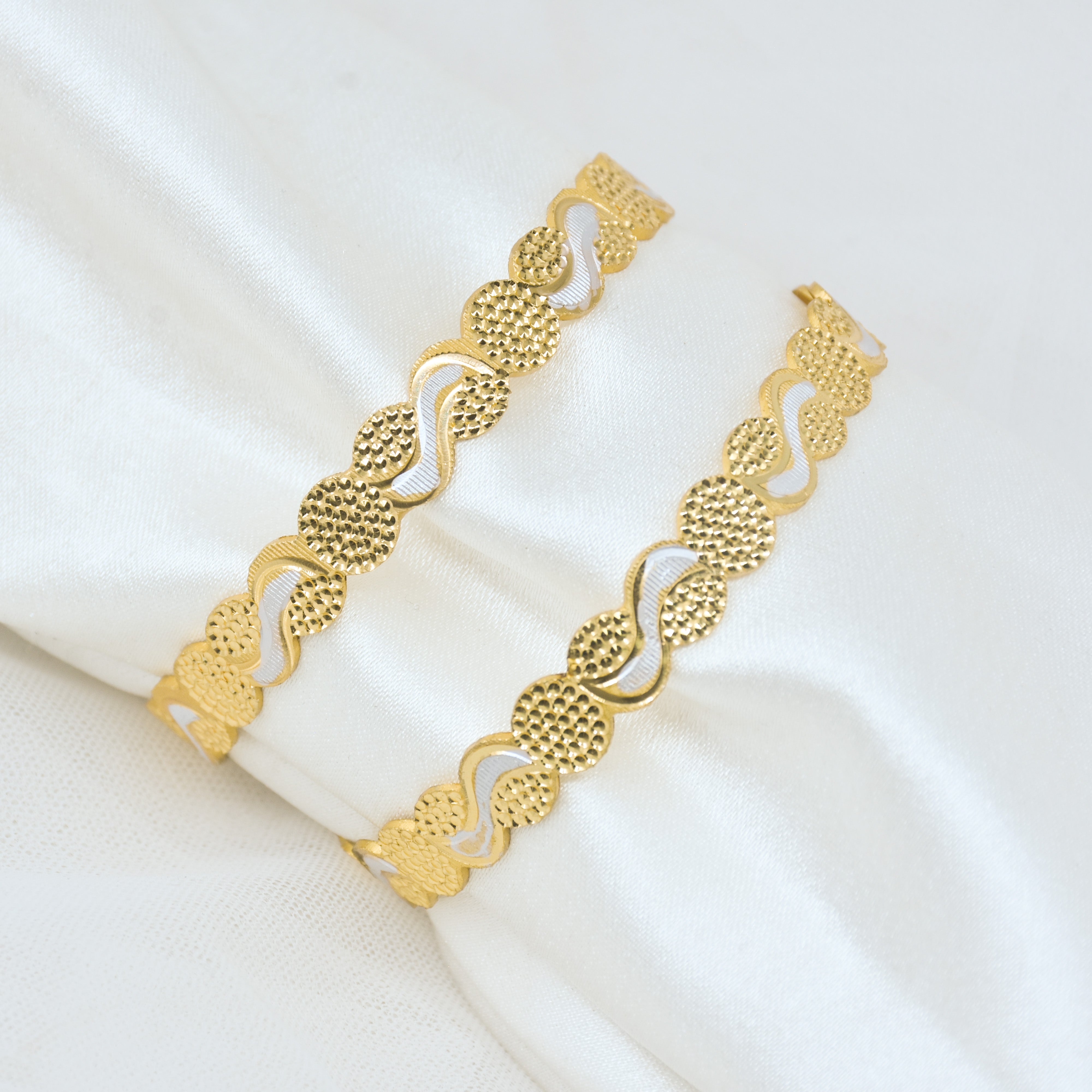 Tanvika Gold Plated Bangles ( Set of 2 )