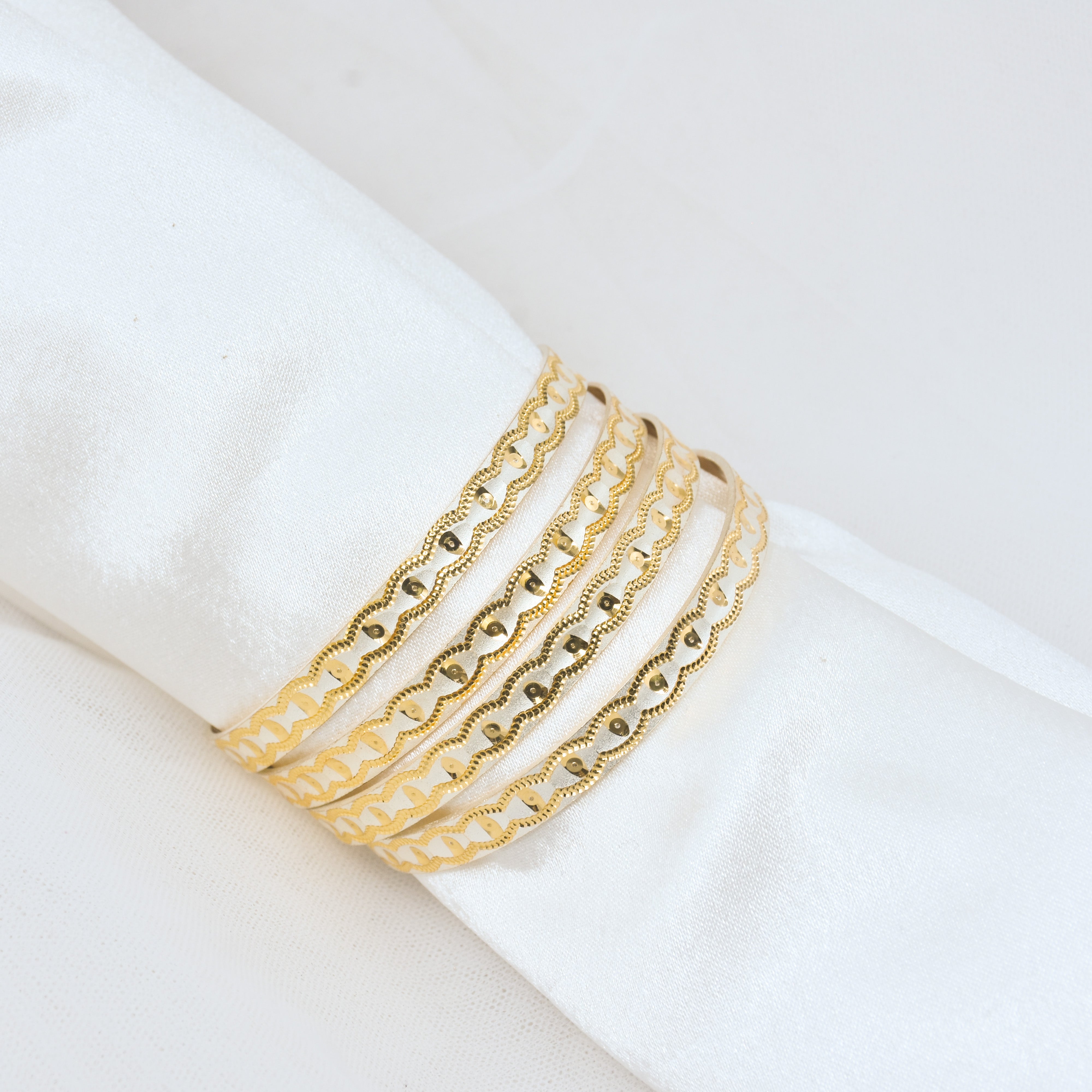Nyavika Gold Plated Bangles ( Set of 4 )