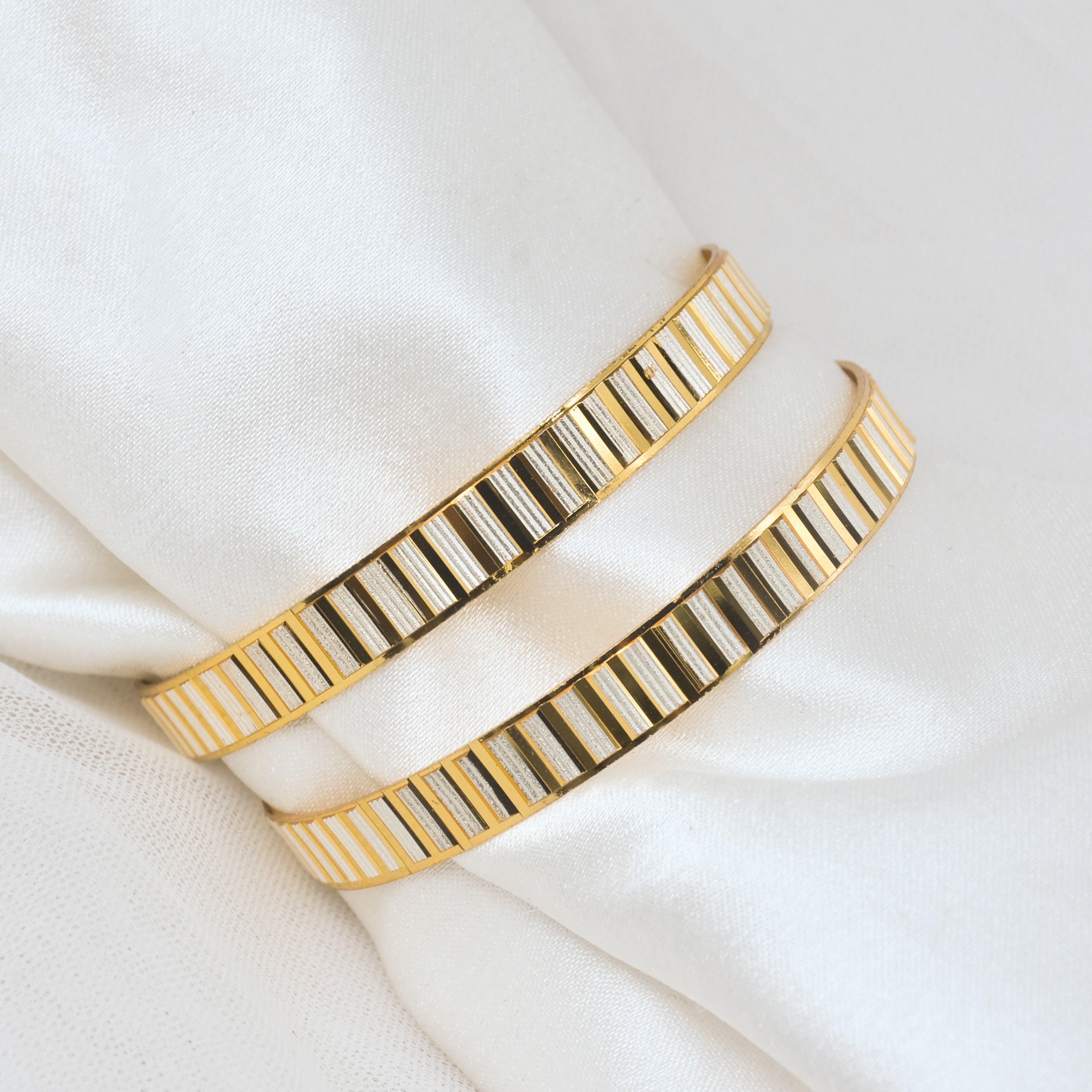 Ruvina Gold Plated Bangles ( Set of 2 )