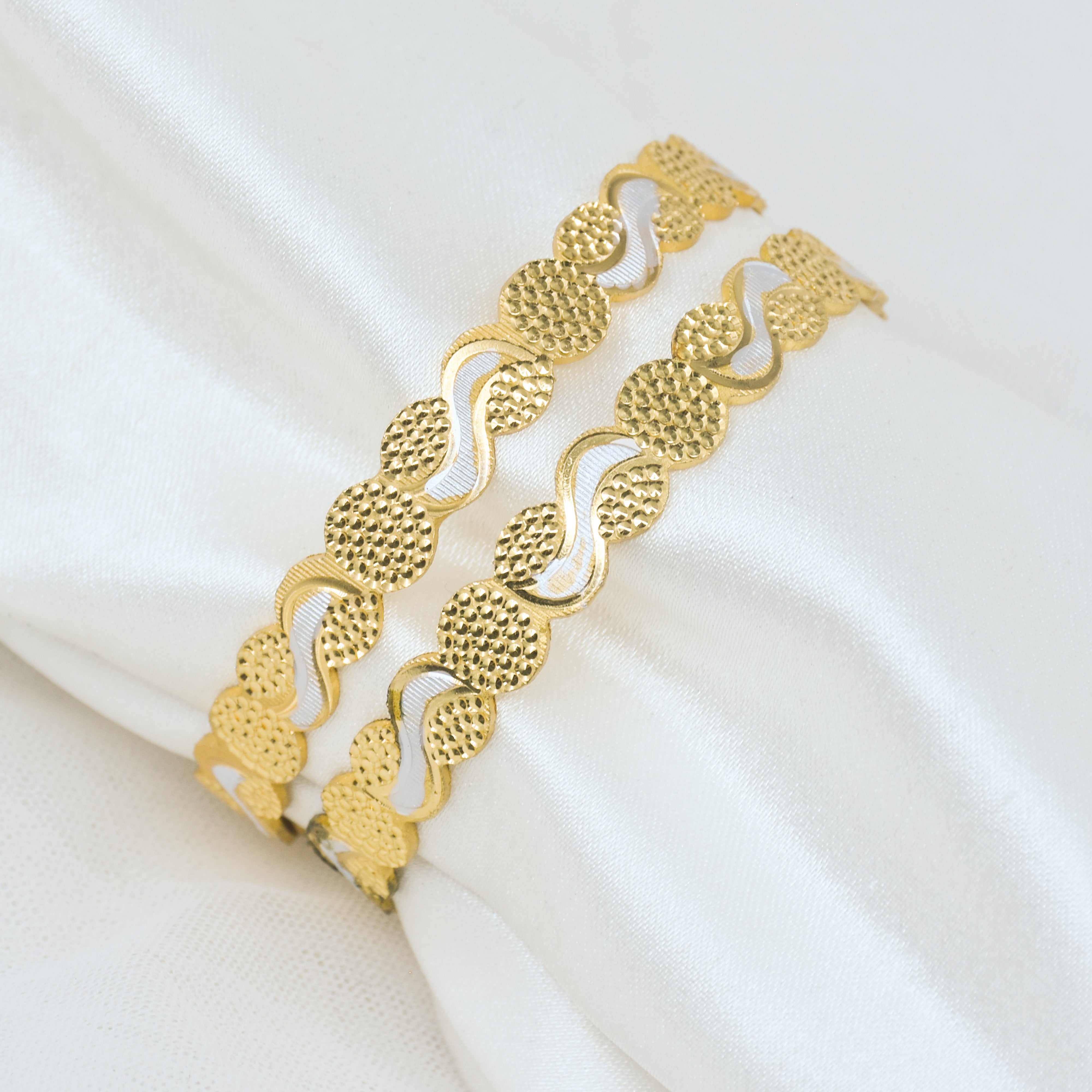 Tanvika Gold Plated Bangles ( Set of 2 )