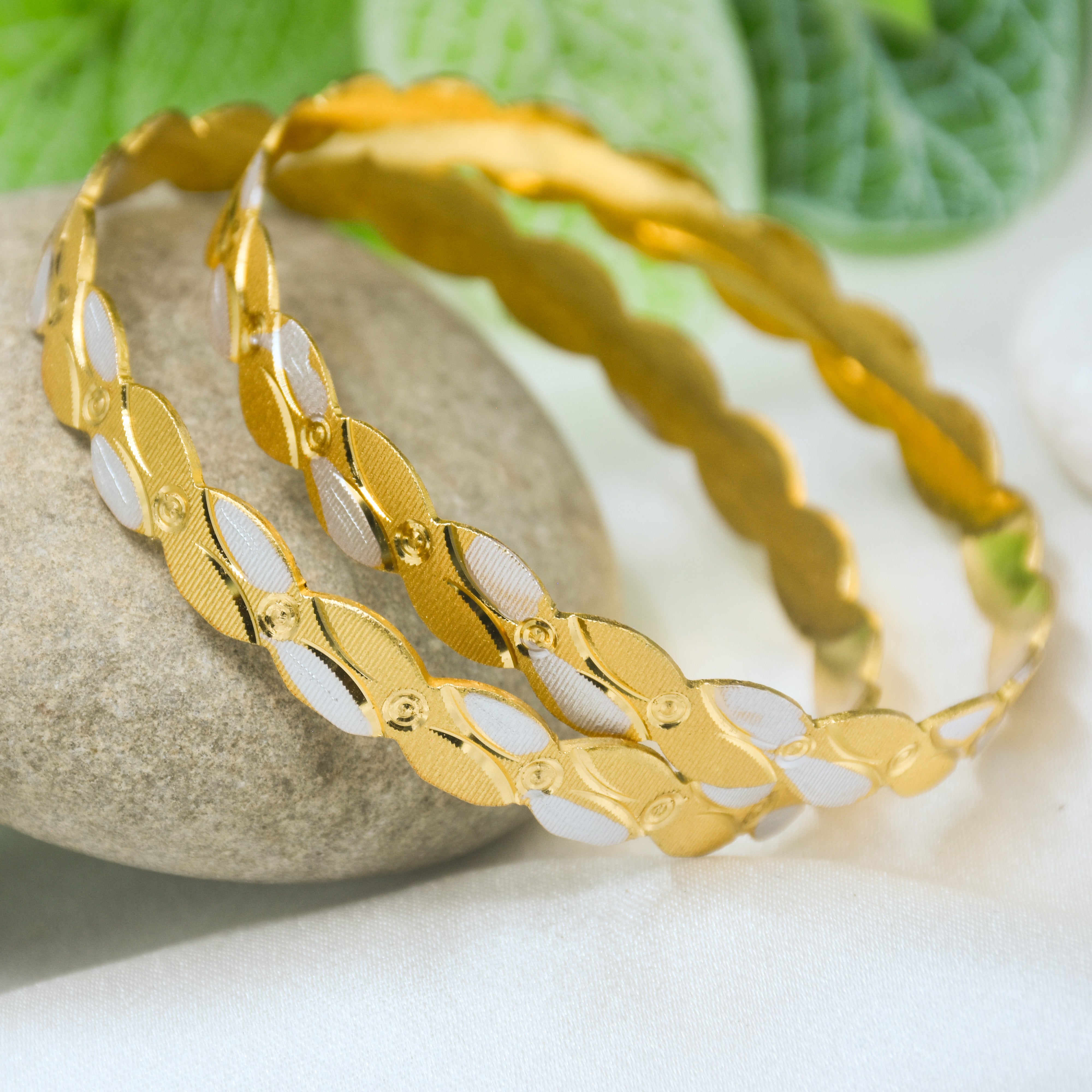 Lishika Gold Plated Bangles ( Set of 2 )