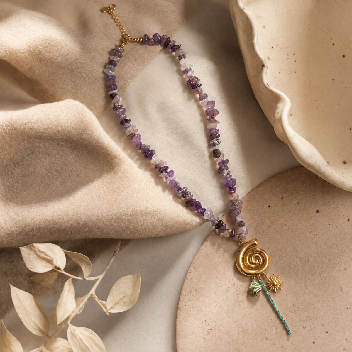 Anjali Gold Plated Necklace
