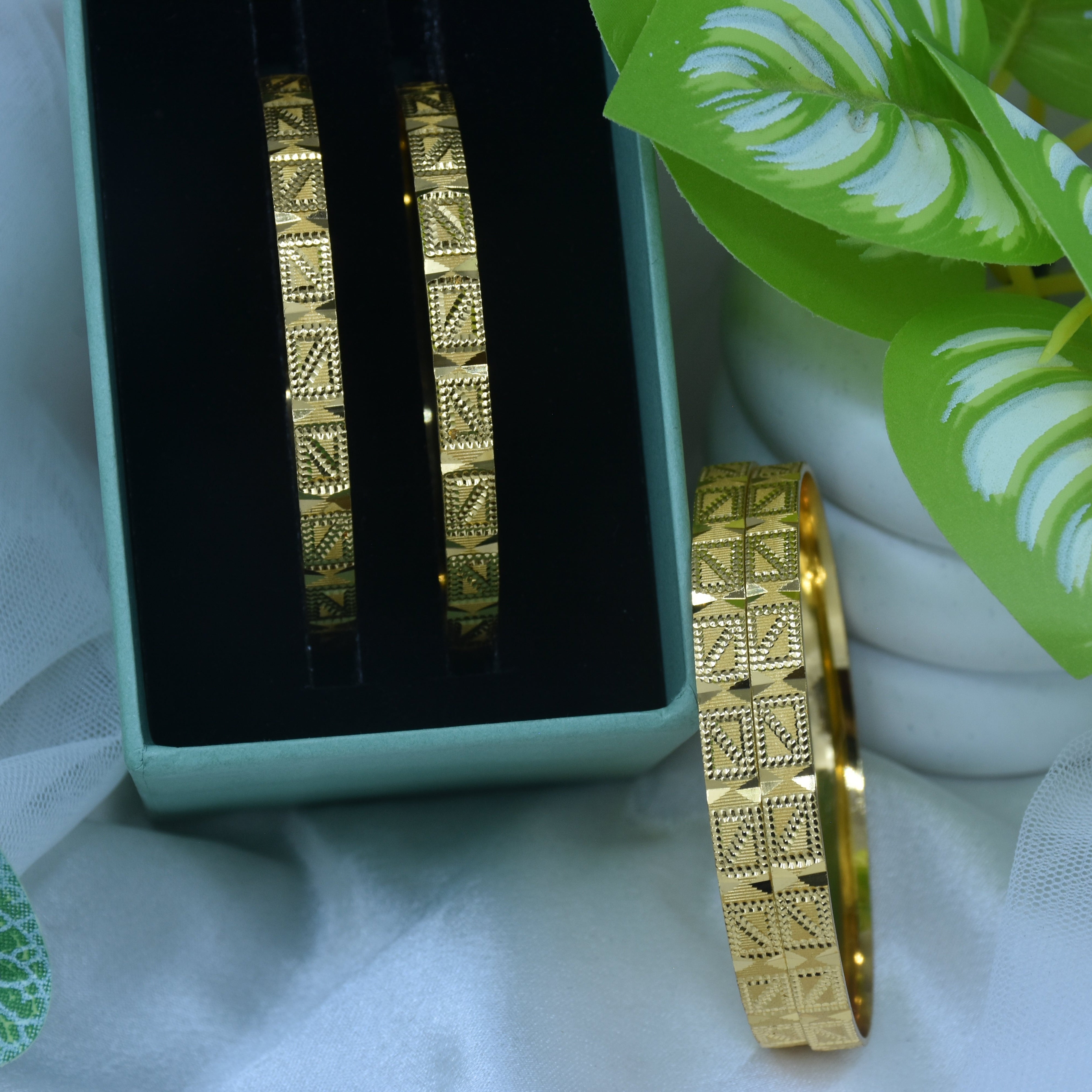 Avanika Gold Plated Bangles ( Set of 4 )