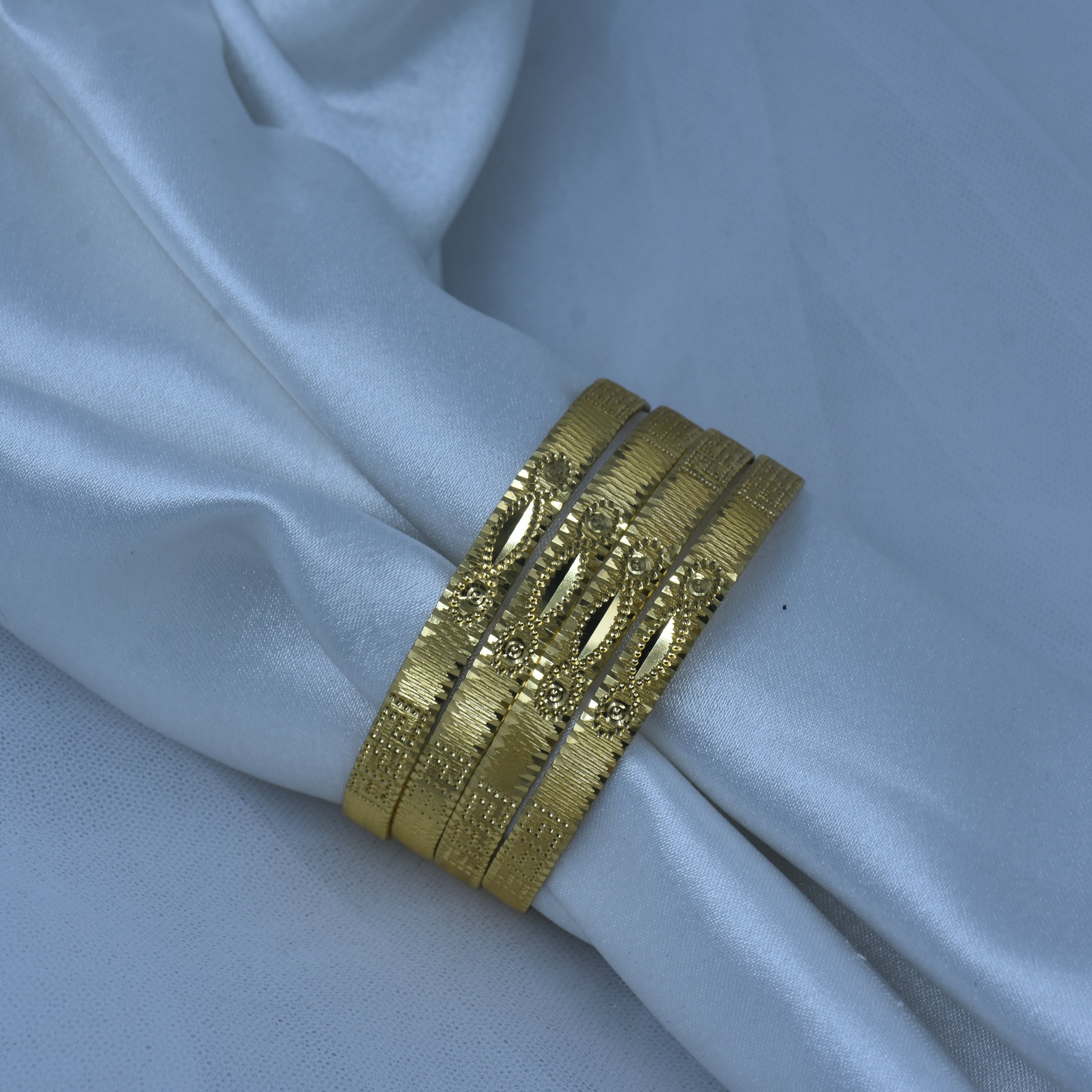 Ayna Gold Plated Bangles ( Set of 4 )
