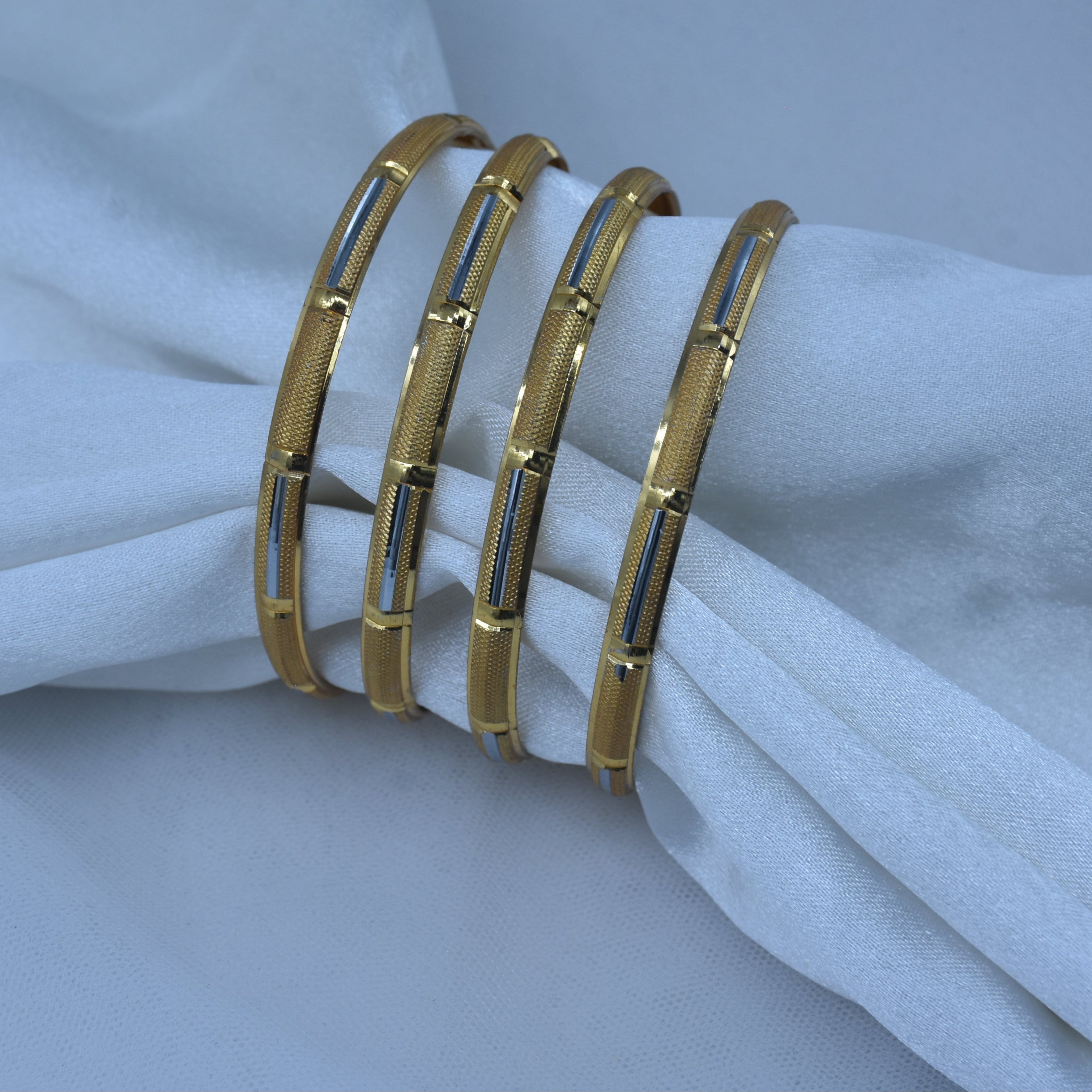 Bhavya Gold Plated Bangles ( Set of 4 )