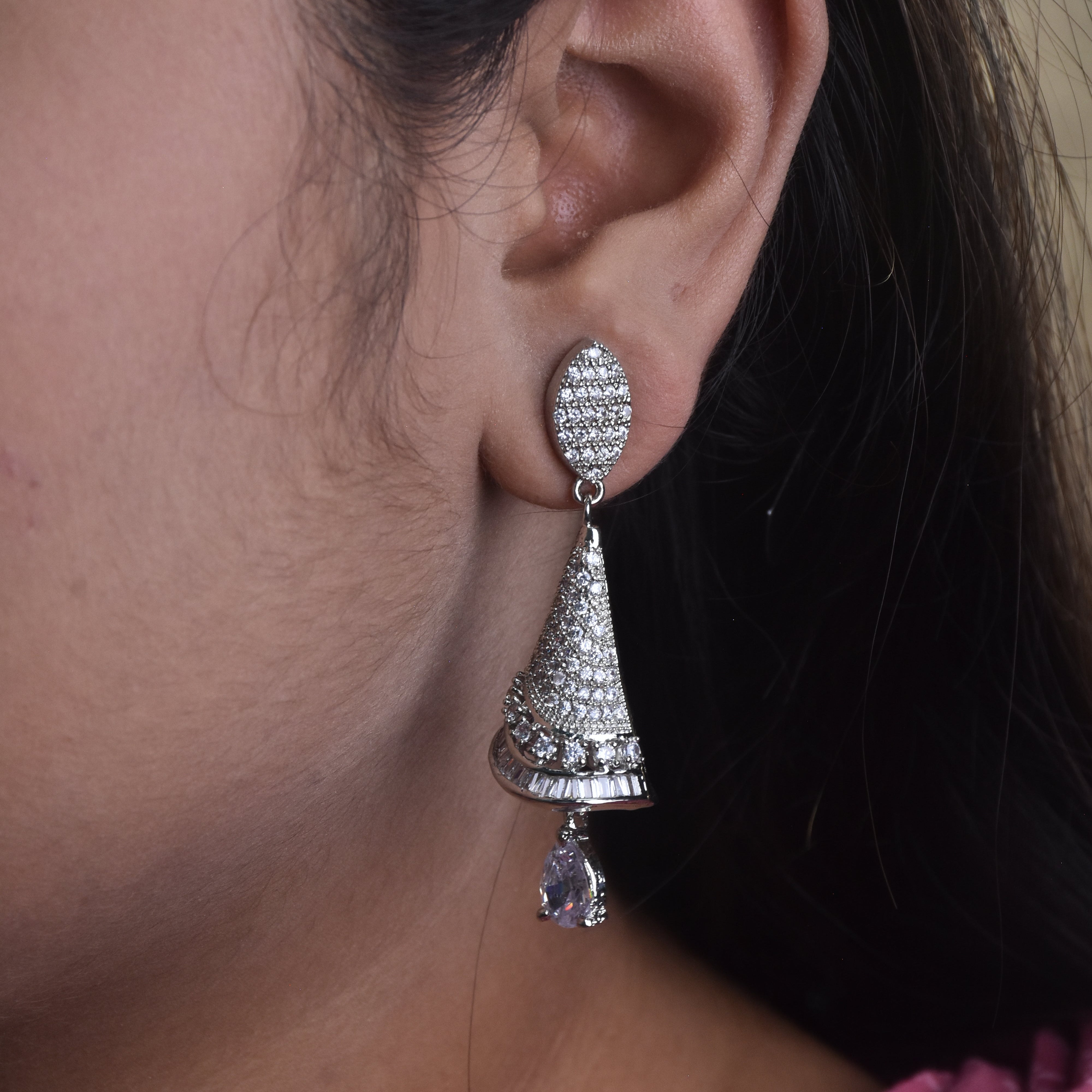 Chitrani CZ Diamond cut Stud