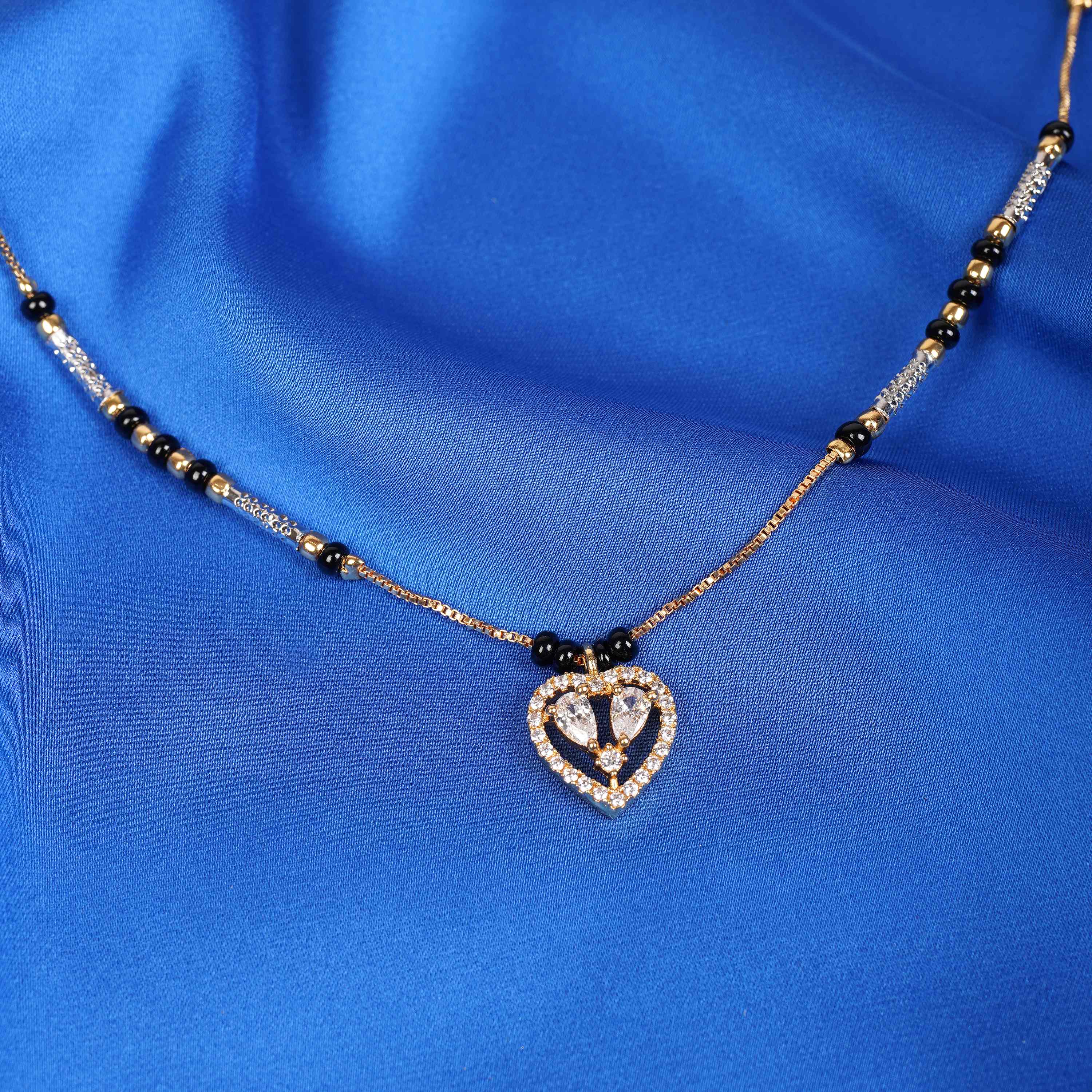 Dilruba gold plated mangalsutra Close-Up Product Image