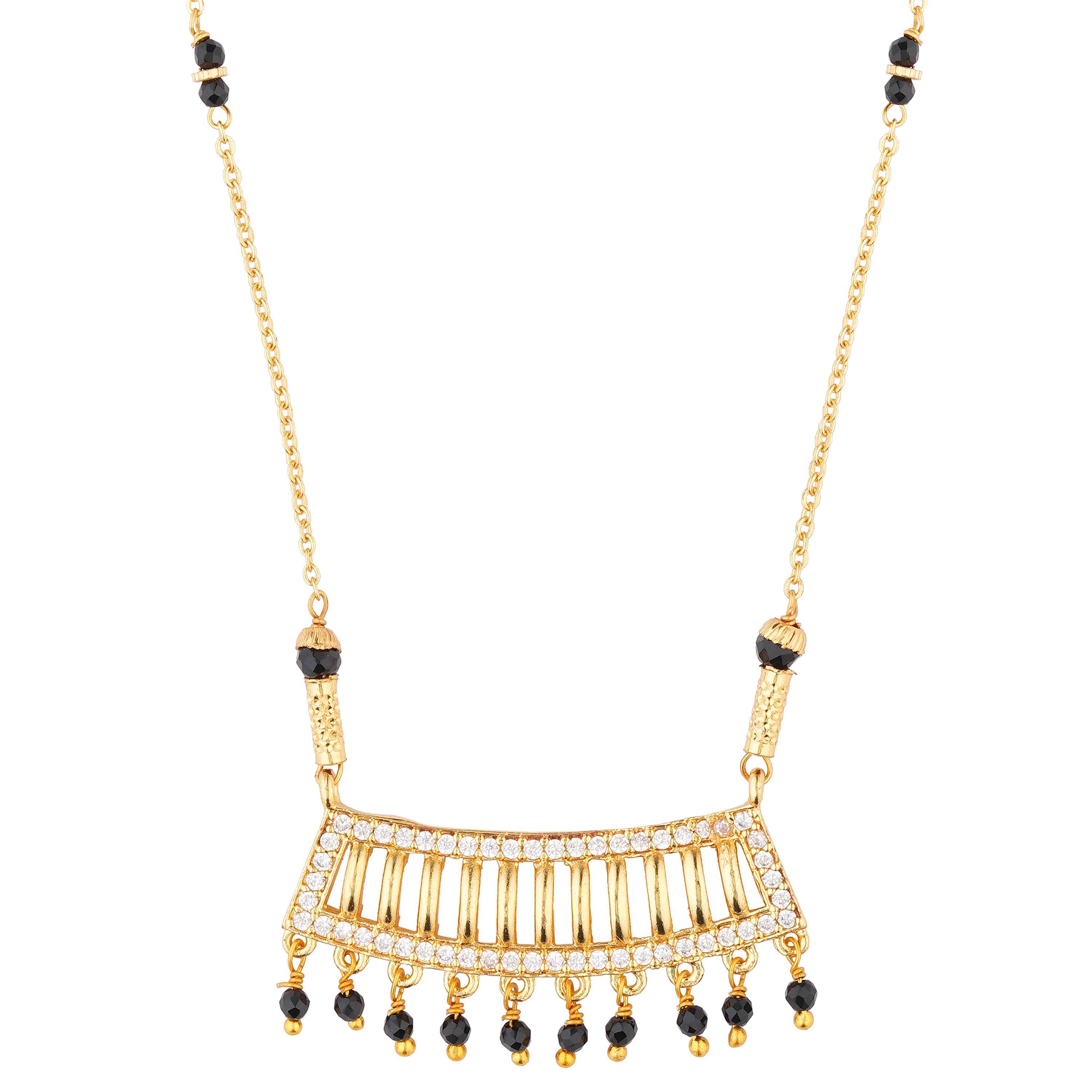 Elegant Gold Plated Mangalsutra by GUFI India