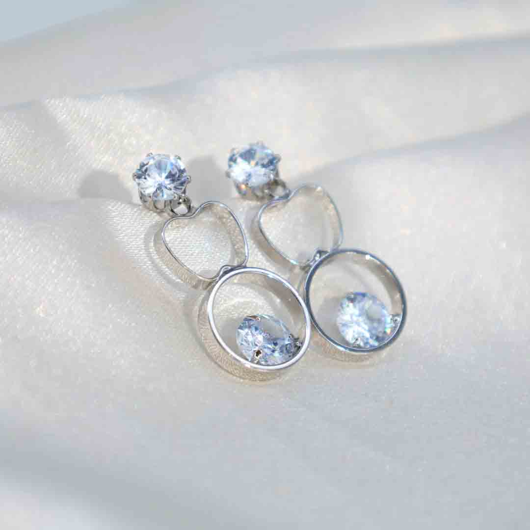 Ruvika Solitaire Earrings