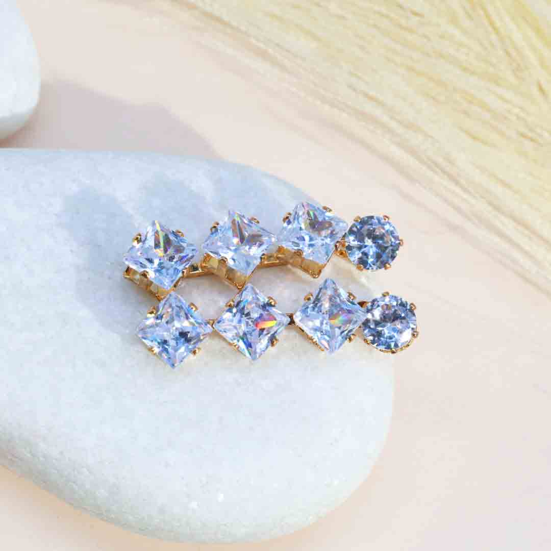 Rudvika Solitaire Earrings