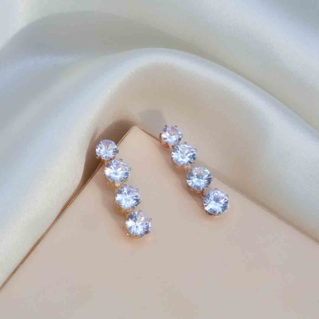 Zynora Solitaire Earrings