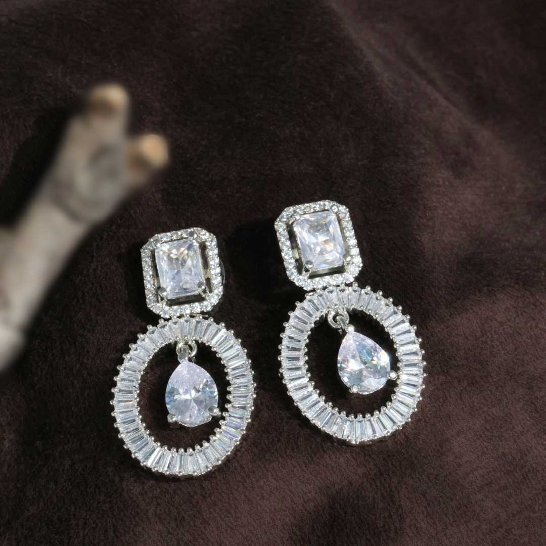 Kashish CZ Diamond cut Earrings