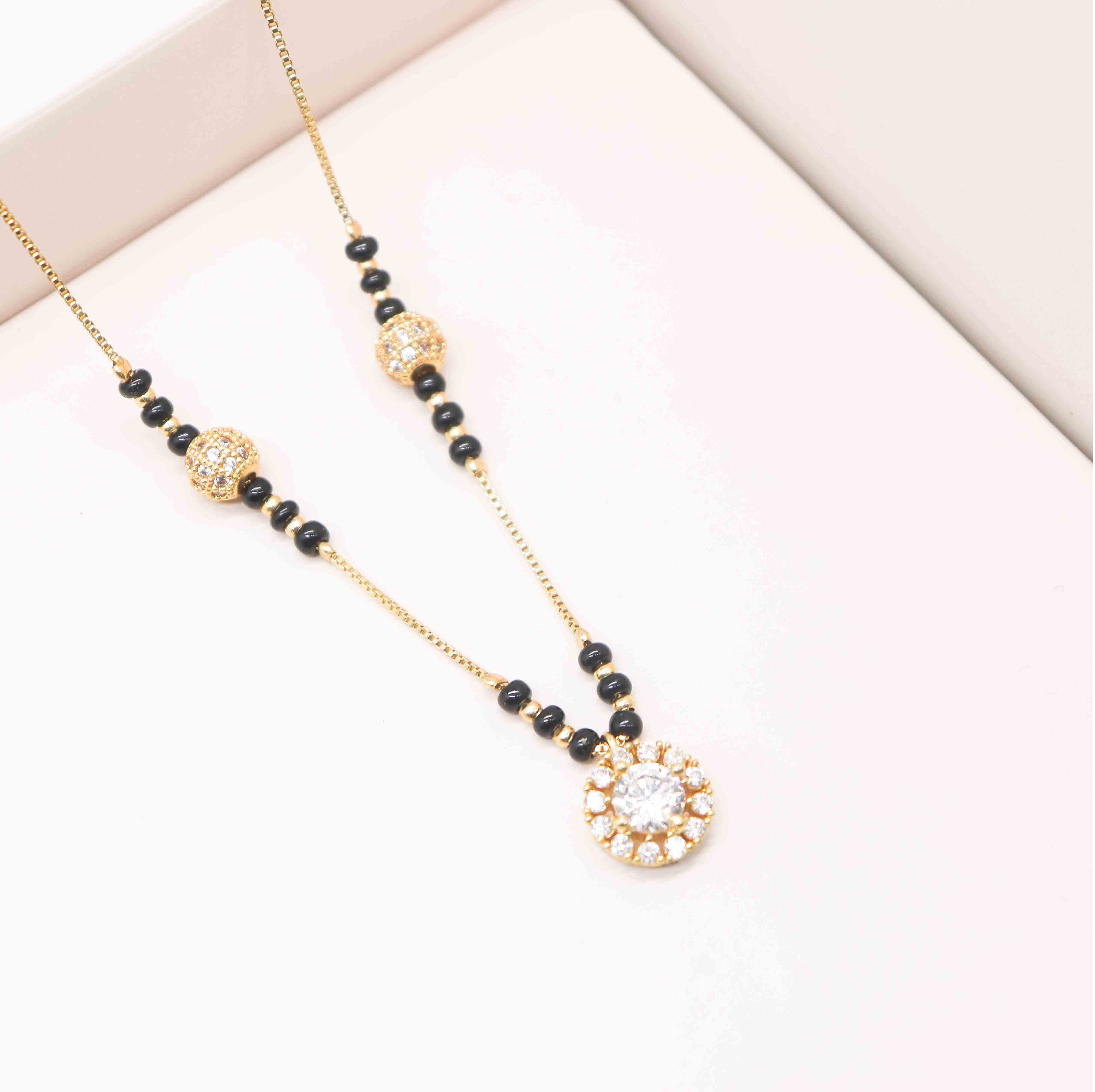 Aanyvi Gold Plated Mangalsutra