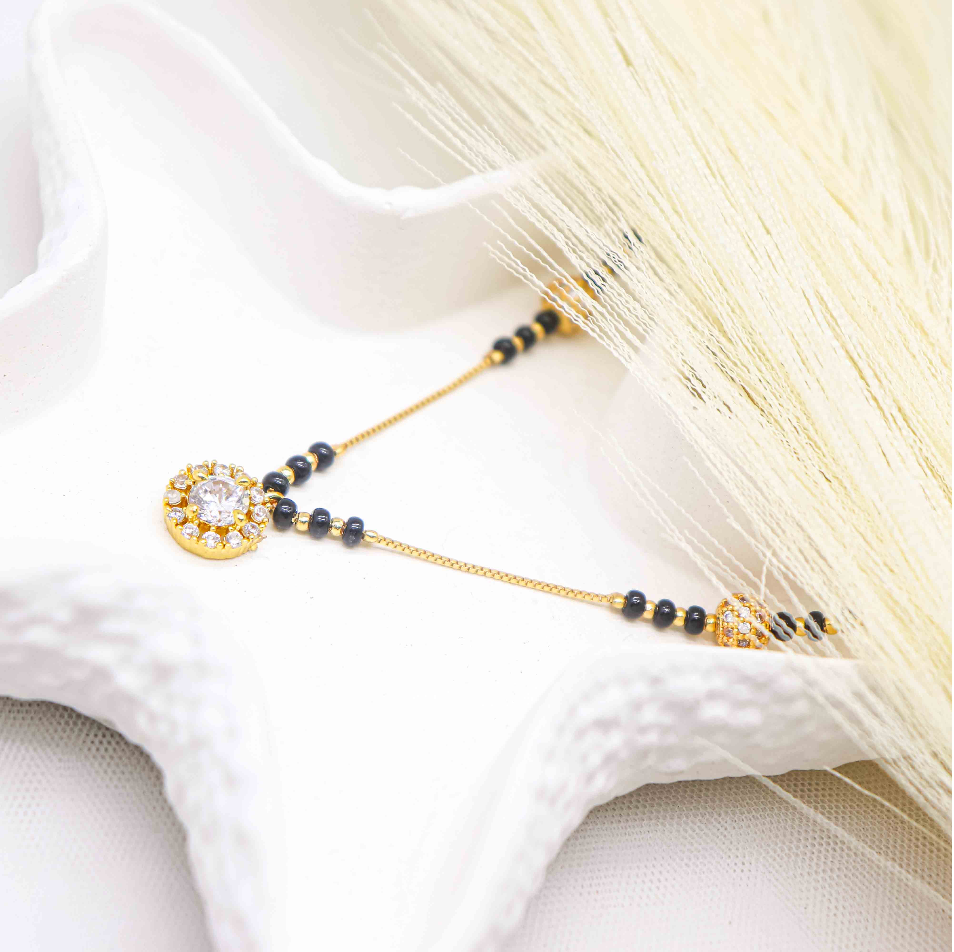 Aanyvi Gold Plated Mangalsutra
