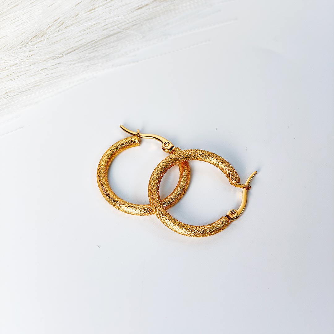 Urmila Gold plated Hoops Earings