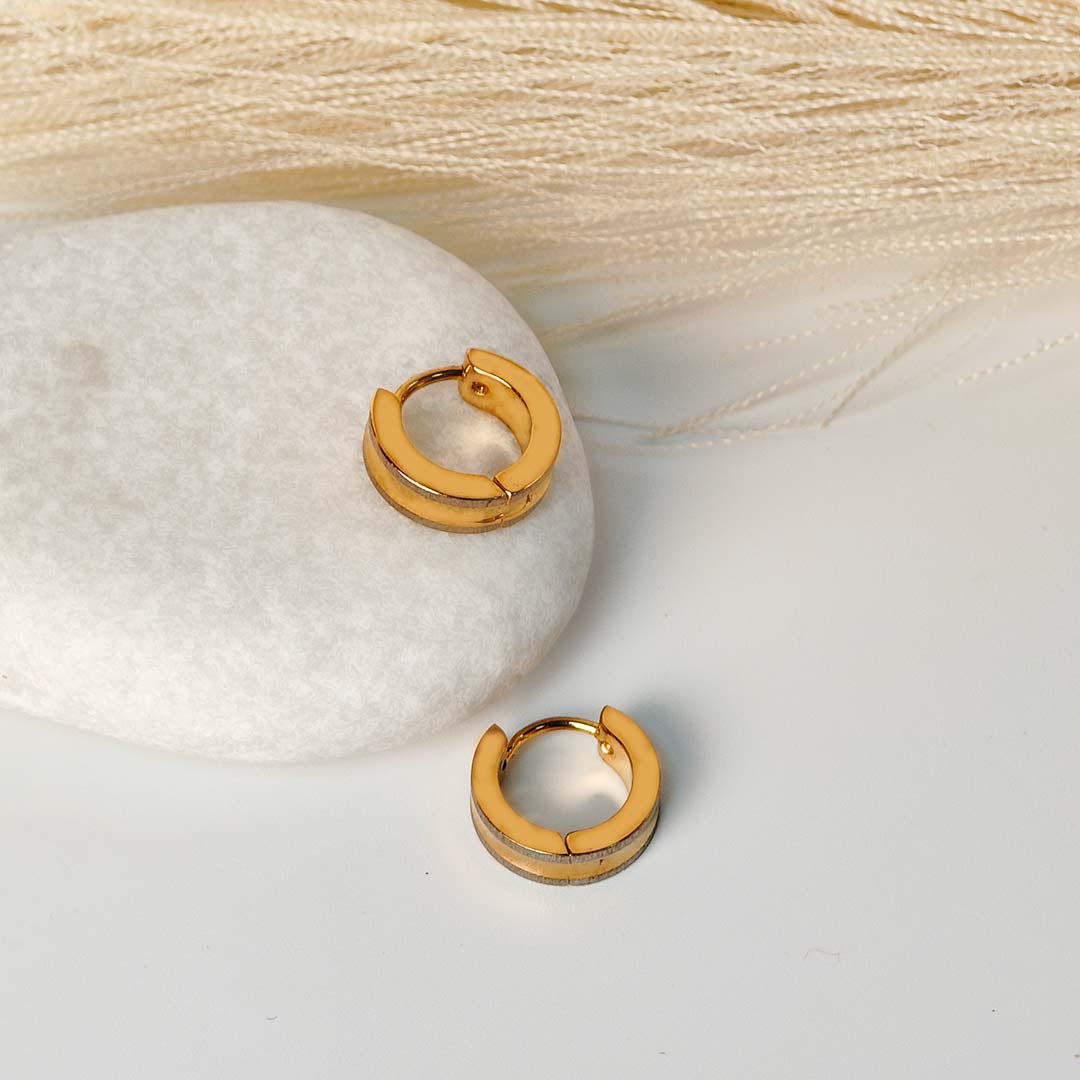 Nivanya Gold plated Hoops Earings