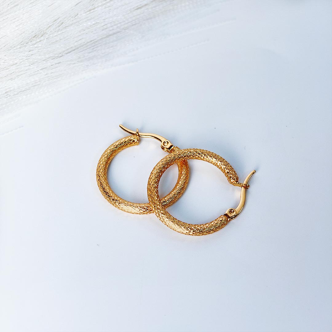 Urmila Gold plated Hoops Earings