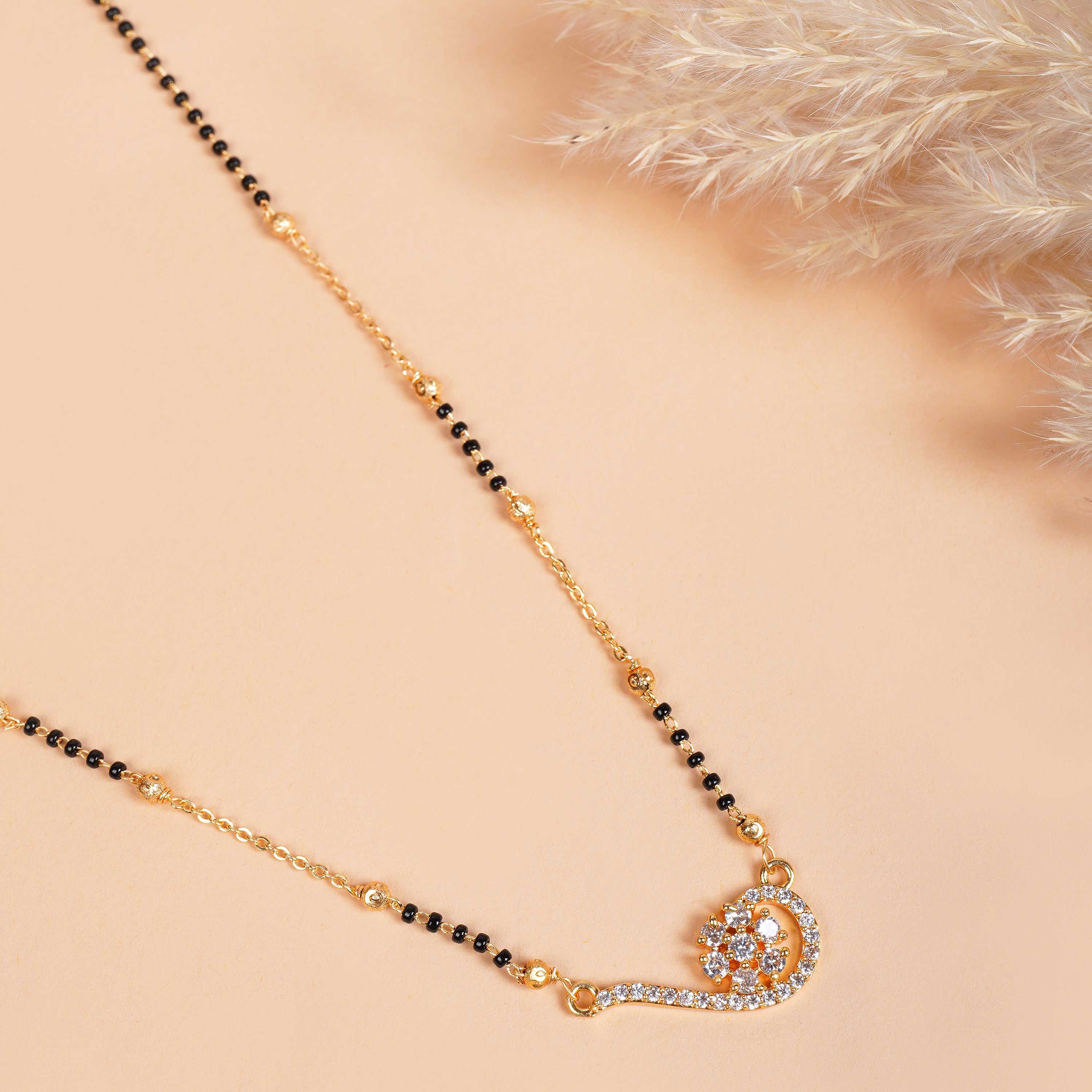 Vaidehi Royal Grace Mangalsutra Gold Plated Pendant