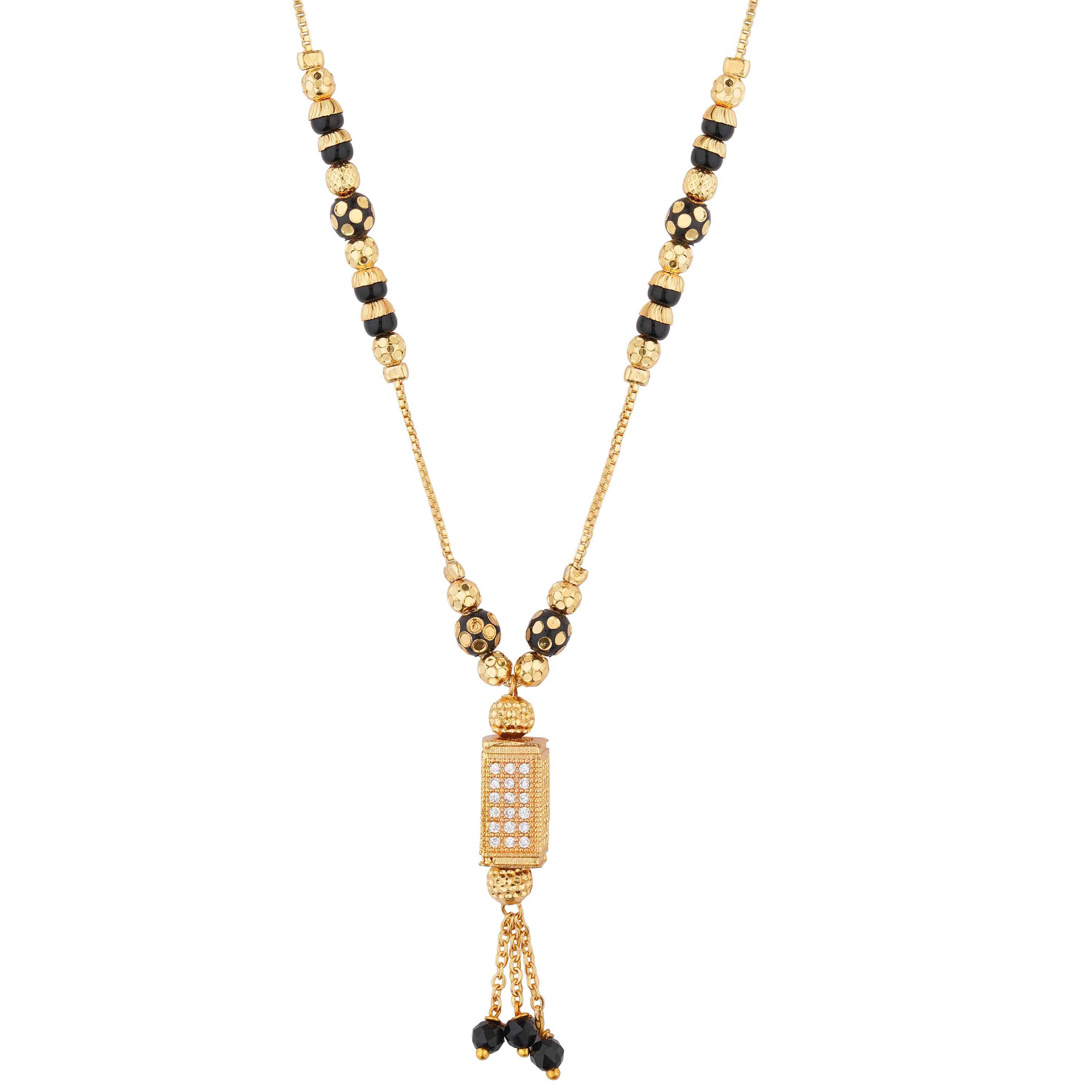 gold plated mangalsutra Close-Up