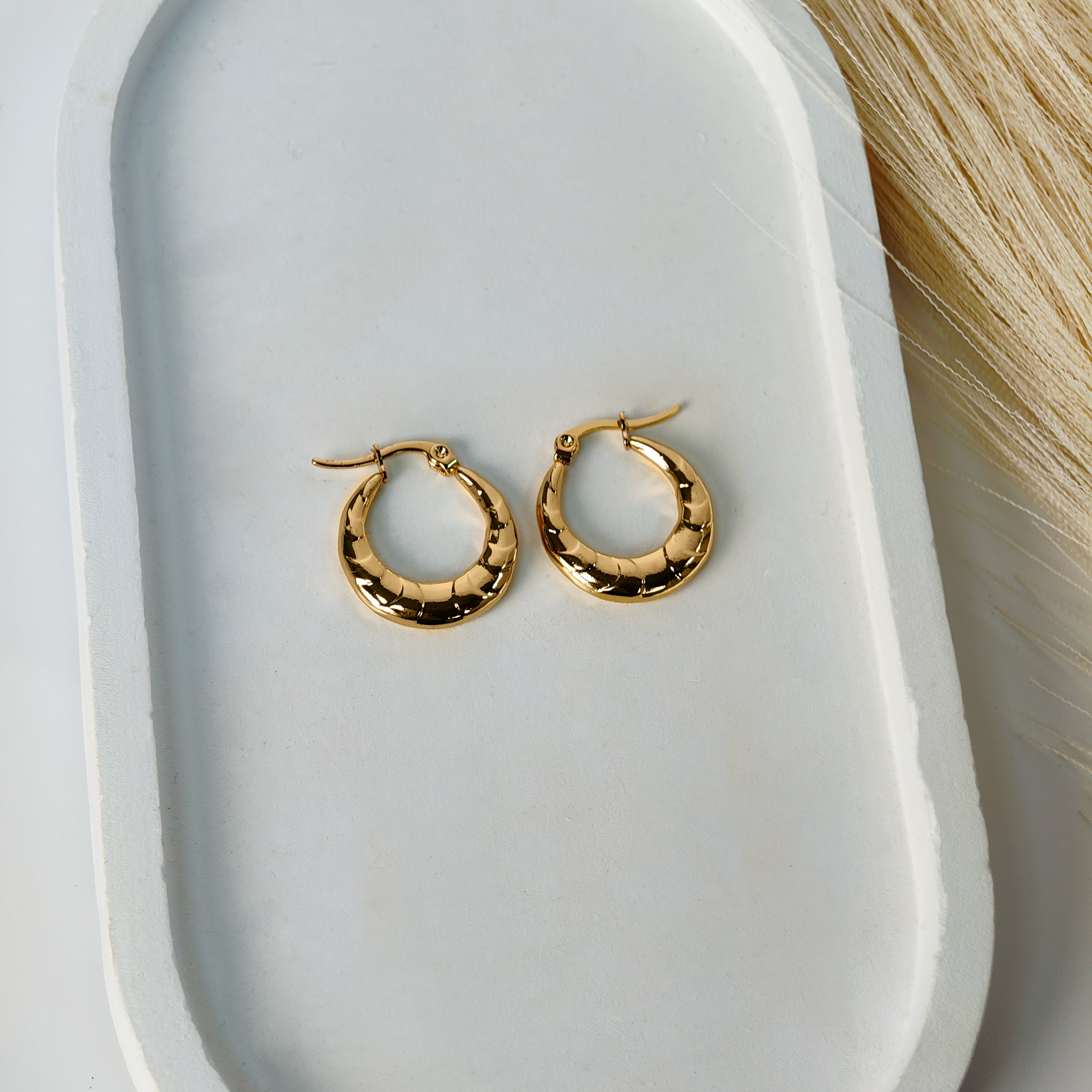 Dhivisha Gold plated Hoops Earings