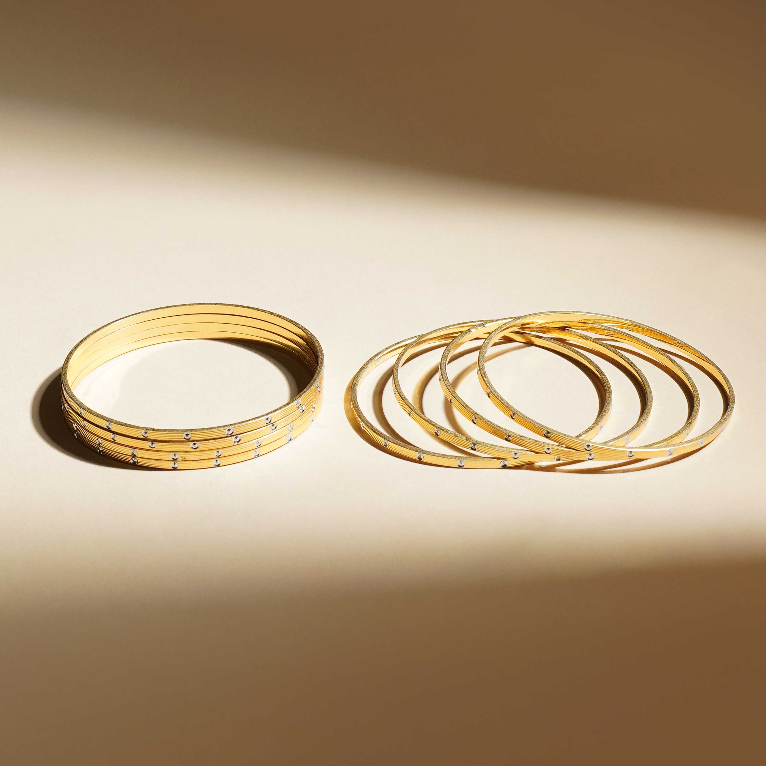 Ismita Gold Plated Bangles ( Set of 8 )