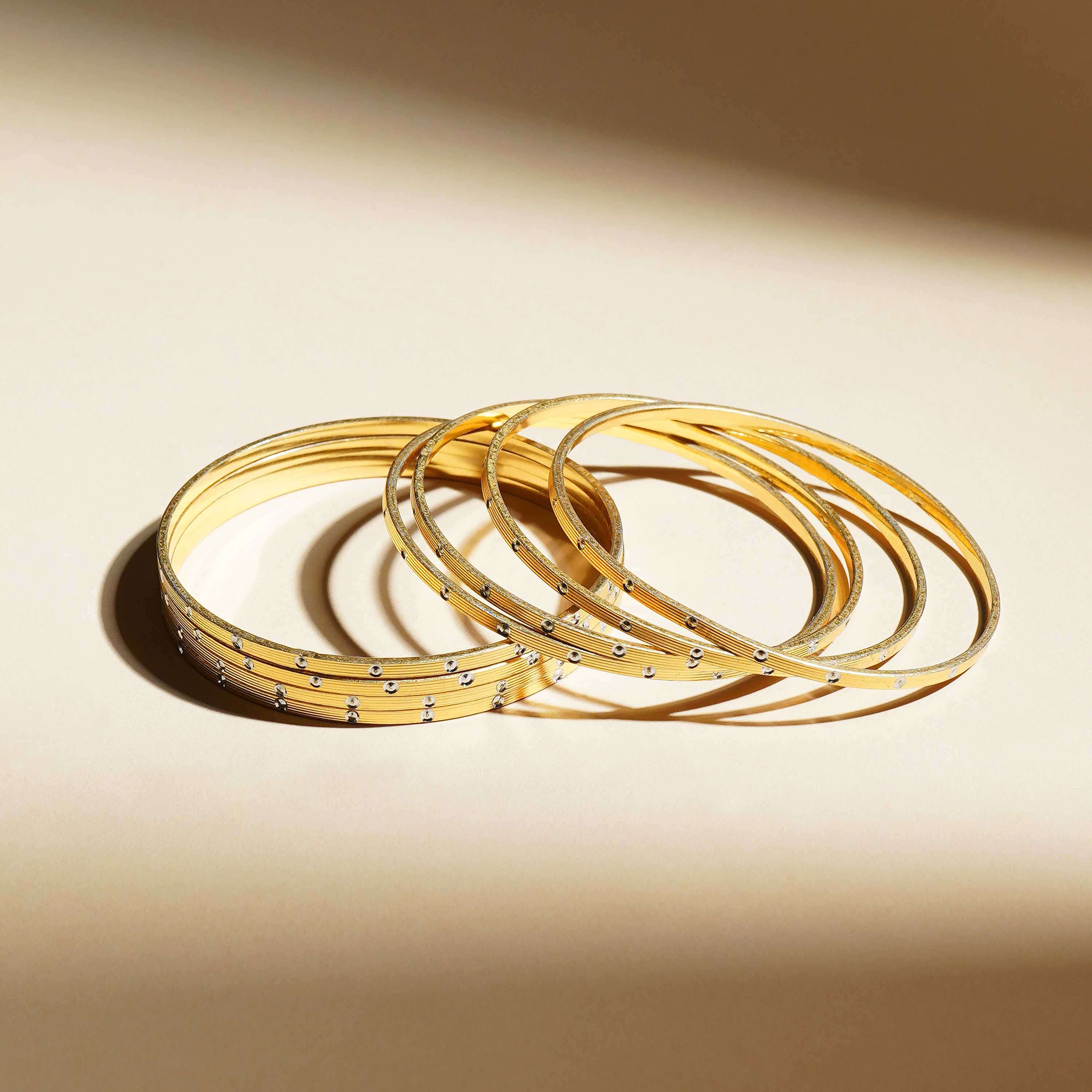 Ismita Gold Plated Bangles ( Set of 8 )