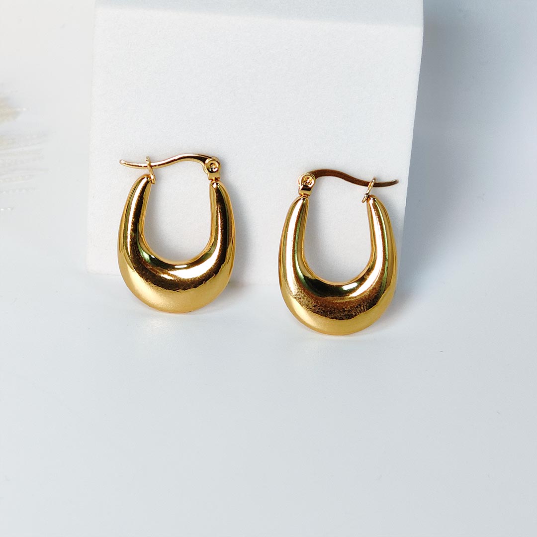Ridhvika Gold plated Hoops Earings