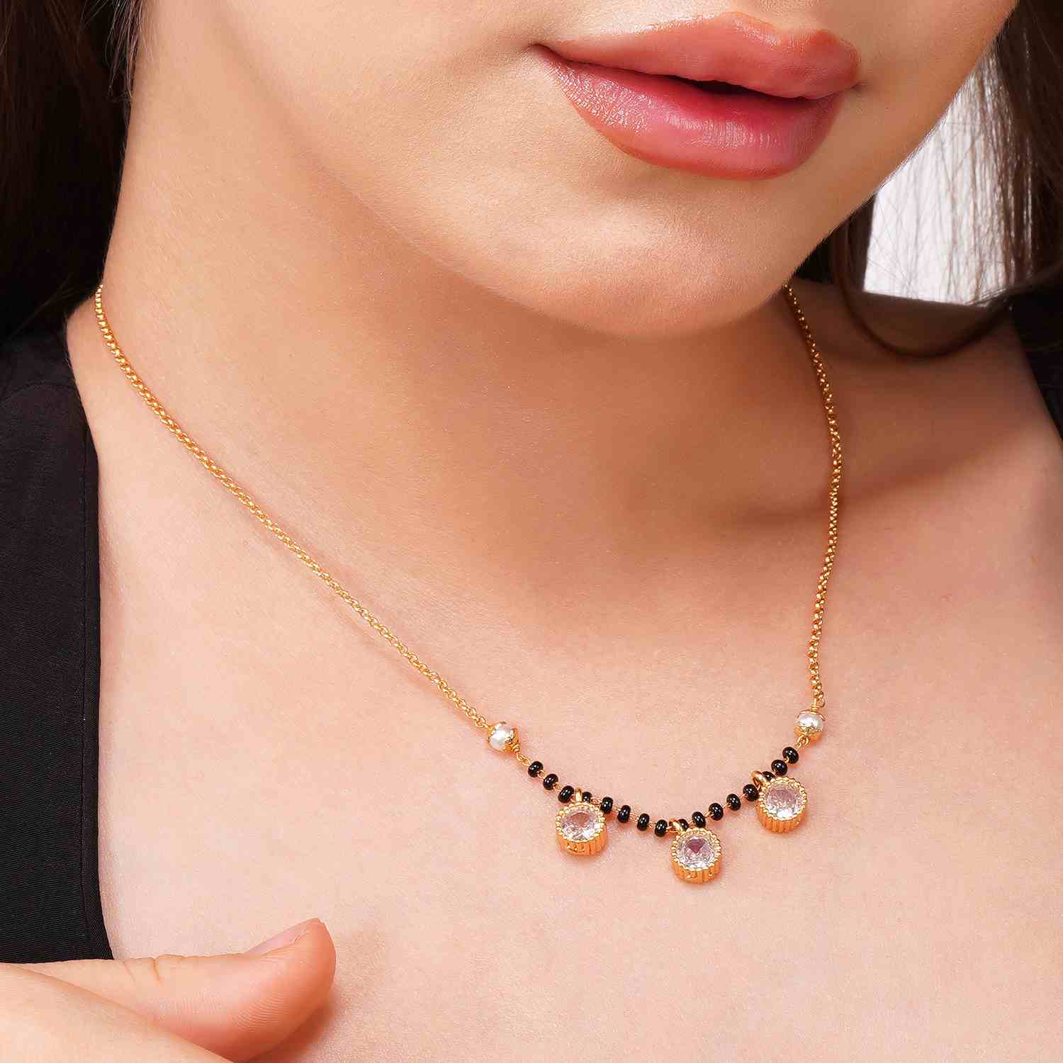 Alka Gold plated Mangalsutra