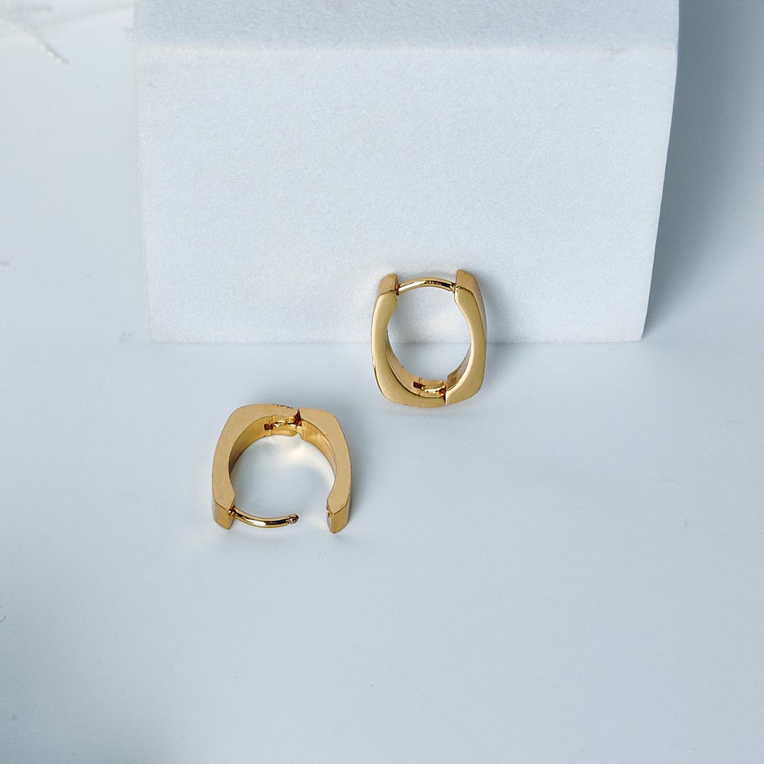 Rashvika Gold plated Hoops Earings