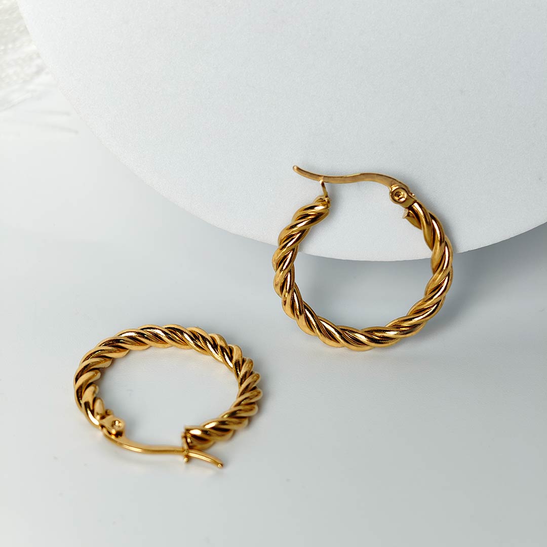 Saaryaa Gold plated Hoops Earings