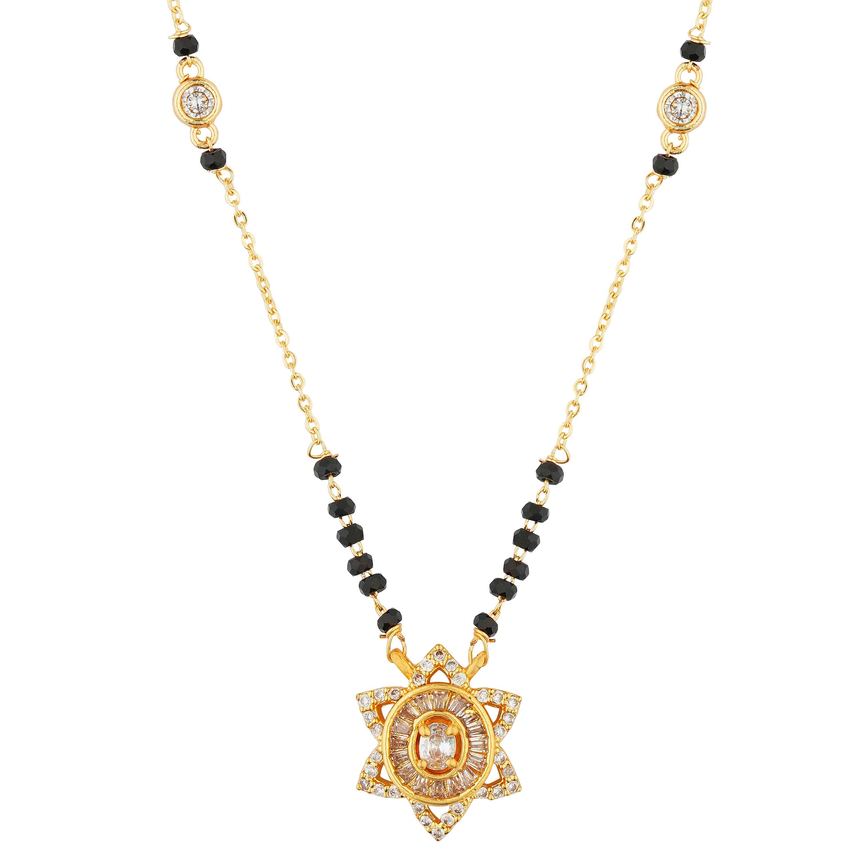 Smriti Gold Plated Mangalsutra