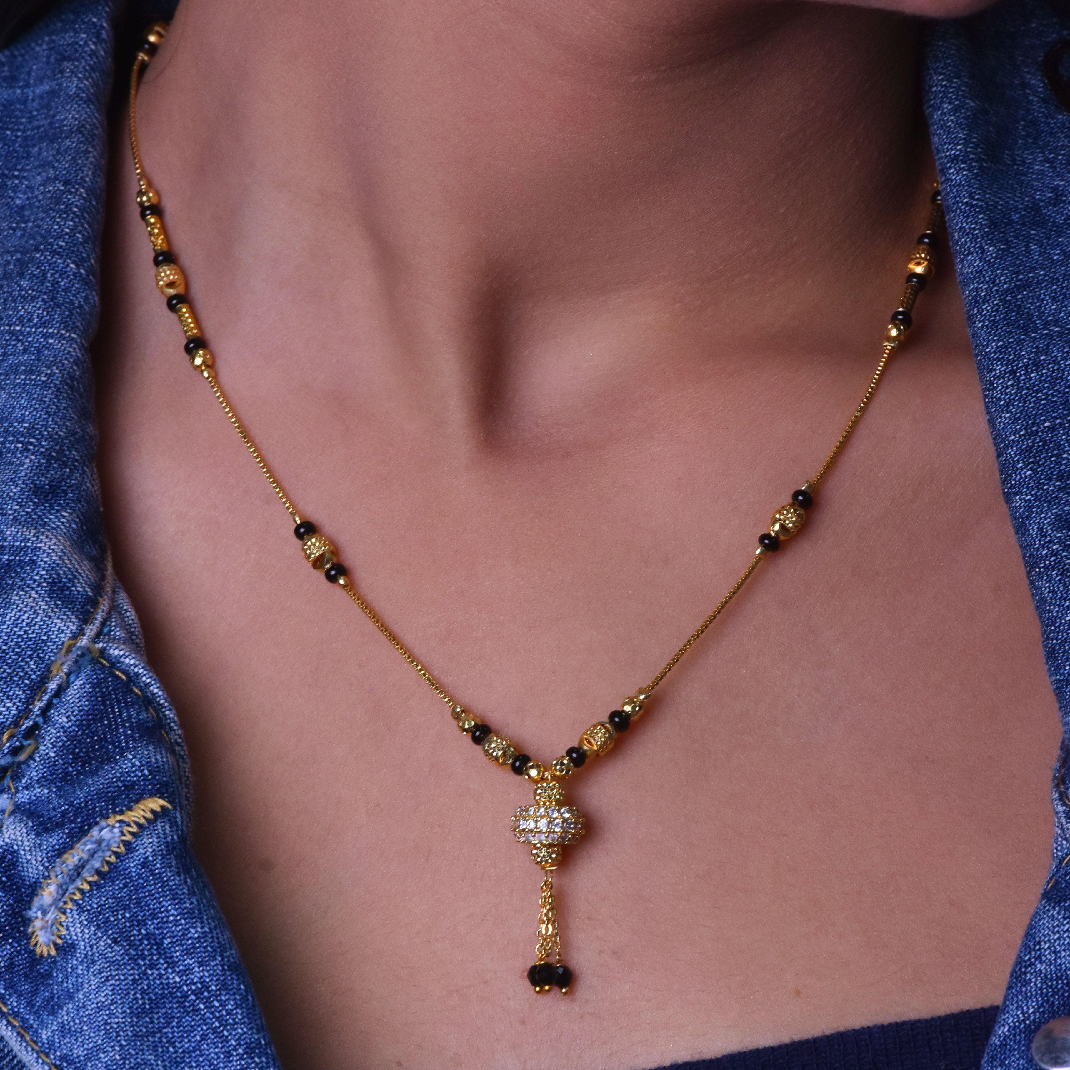 Snehal Gold Plated Mangalsutra