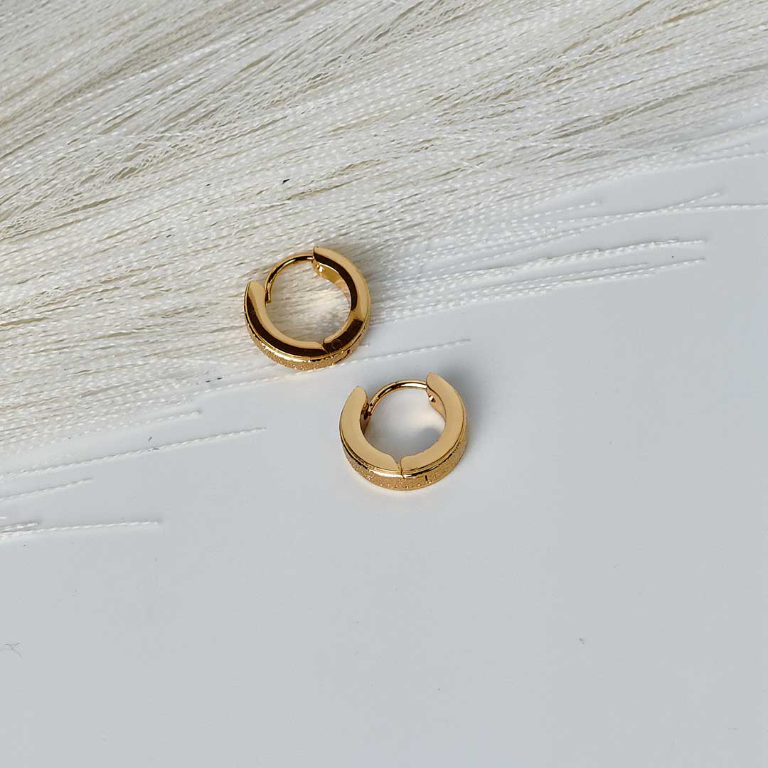 Arthika Gold plated Hoops Earings