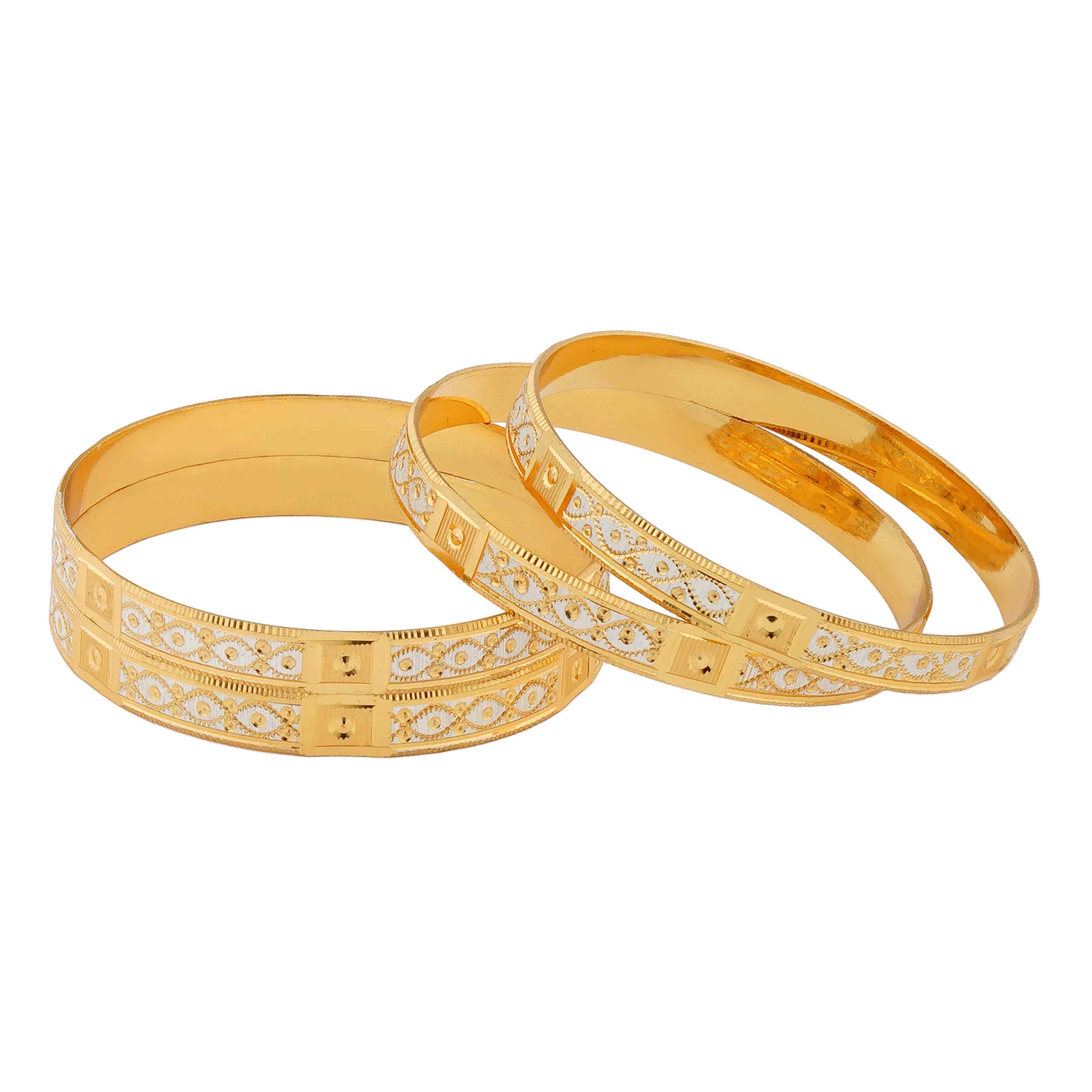 Tanshika Gold Plated Bangles ( Set of 4 )